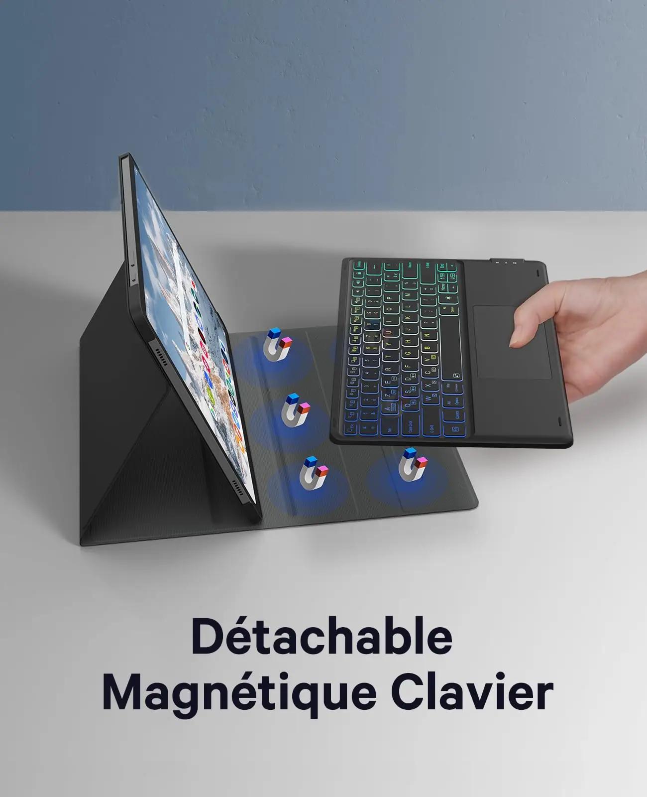 Earto magnetiline klaviatuur Tab S9 Plus jaoks – valgustusega – lisavaade