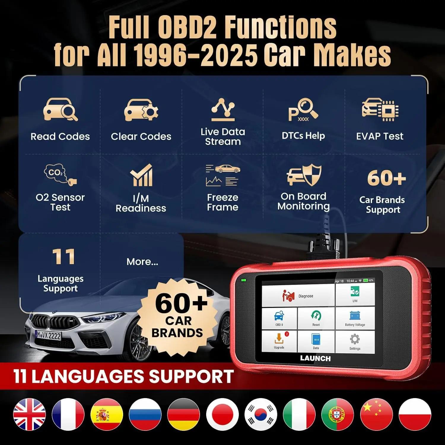 LAUNCH OBD2 diagnostikaseade CRP0054 — autotööriist koduseks – kasutusnäide