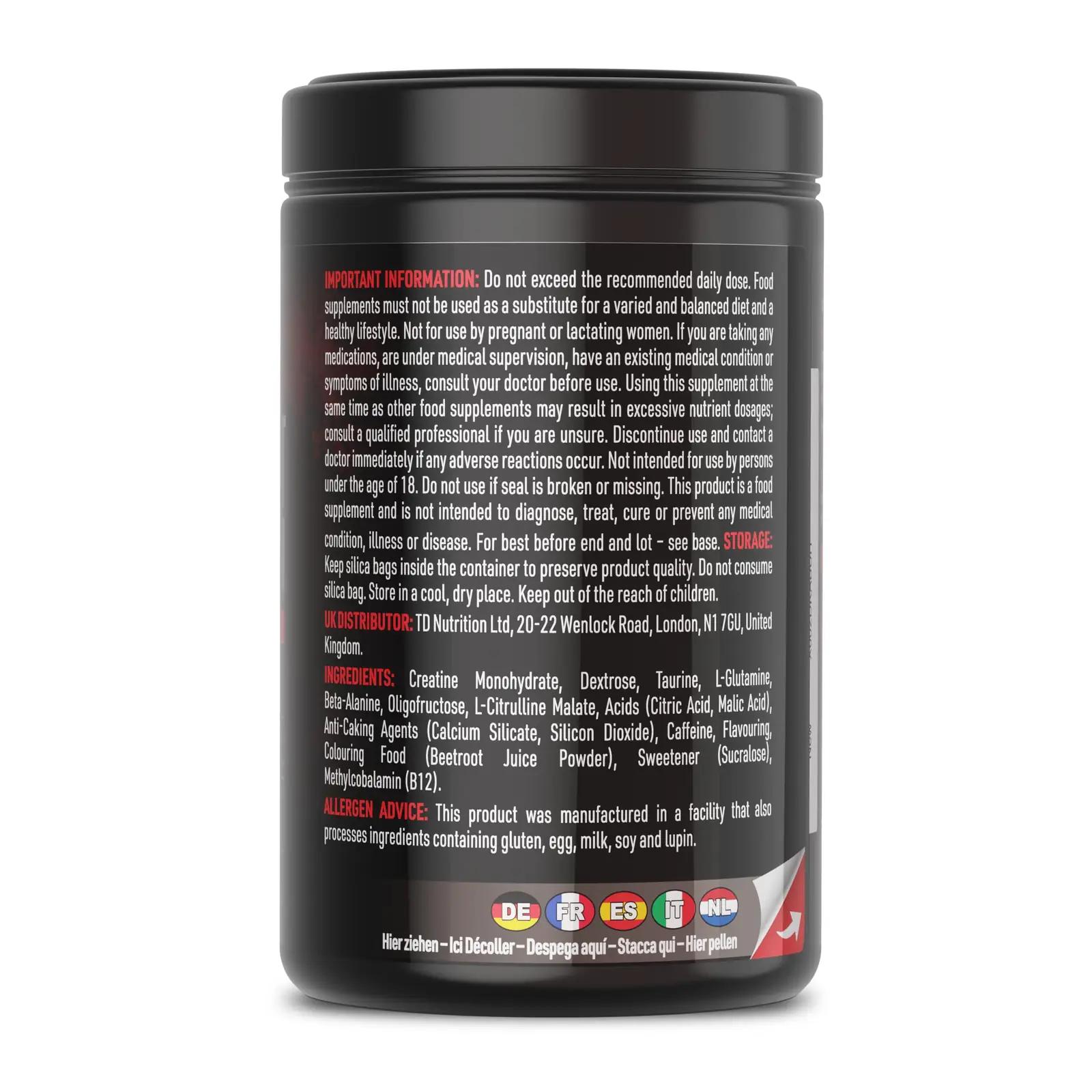 DEMON LABZ pre-workout pulber – tugev energia ja lihastugi – pilt 6