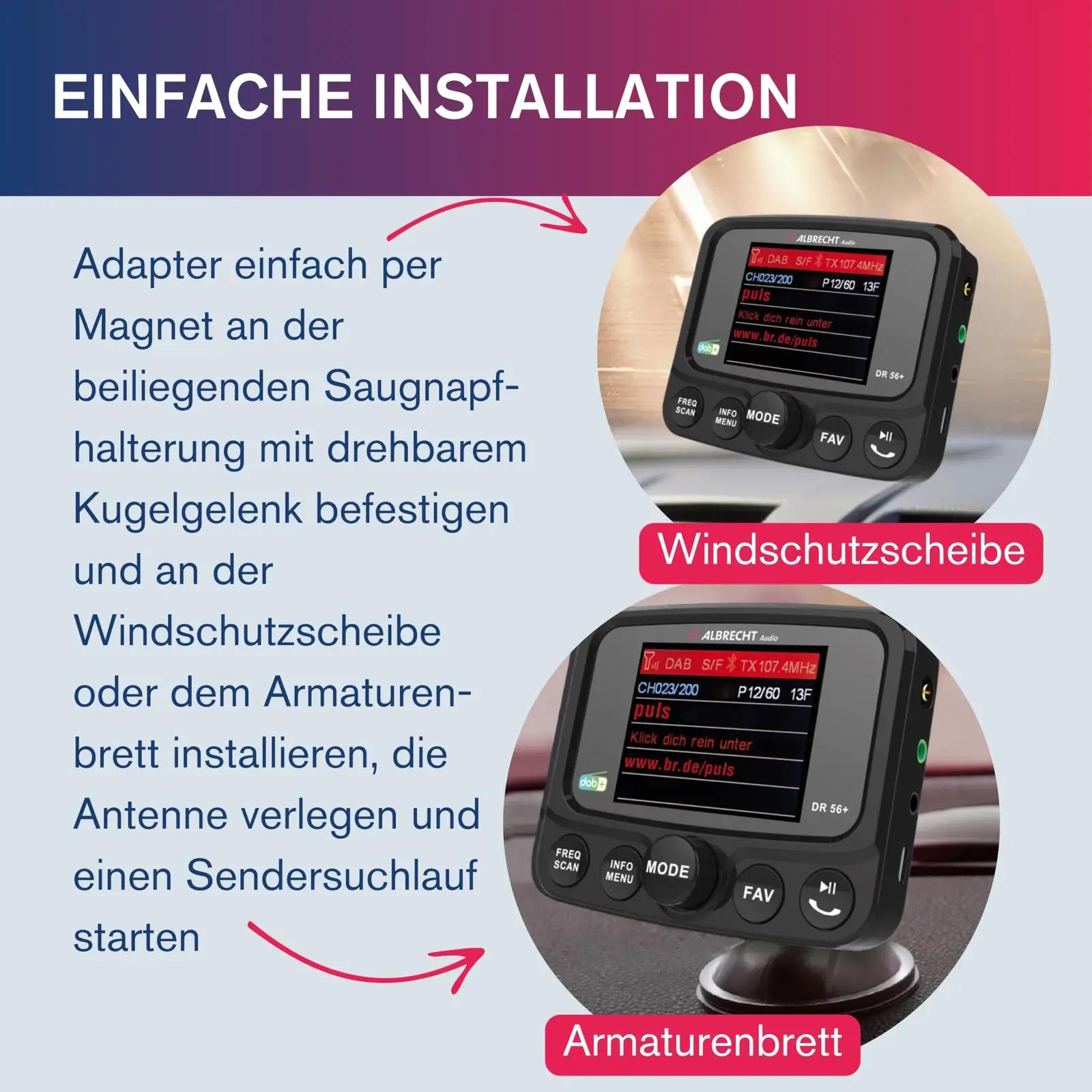 Albrecht DAB+ adapter autole — värskenda helisüsteemi koos FM – kasutusnäide