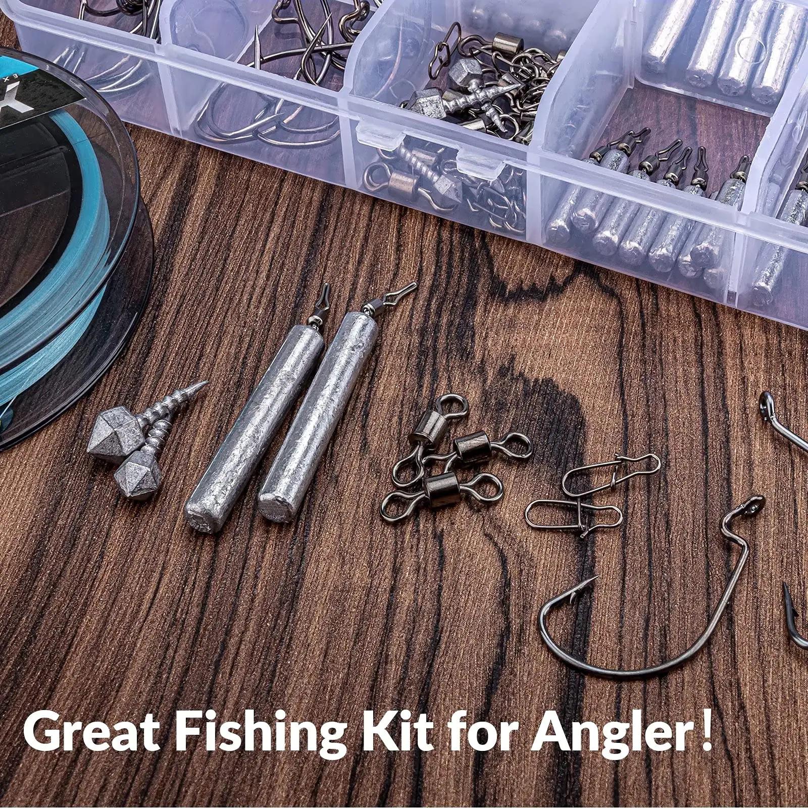 THKFISH komplekt: mitmekülgsed lead ja haagid drop-shot – kasutusnäide