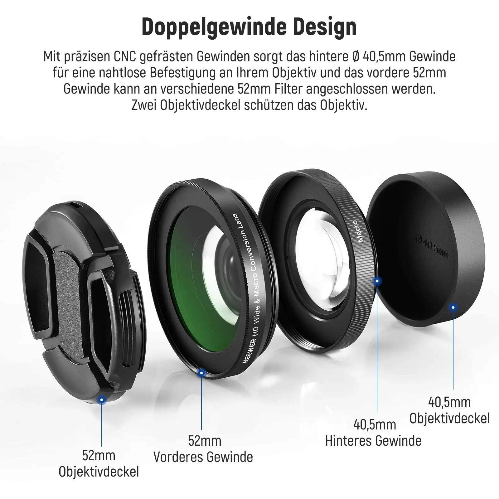 NEEWER 40,5 mm laia nurgaga objektiiv – kerge reisikaaslane – pilt 6