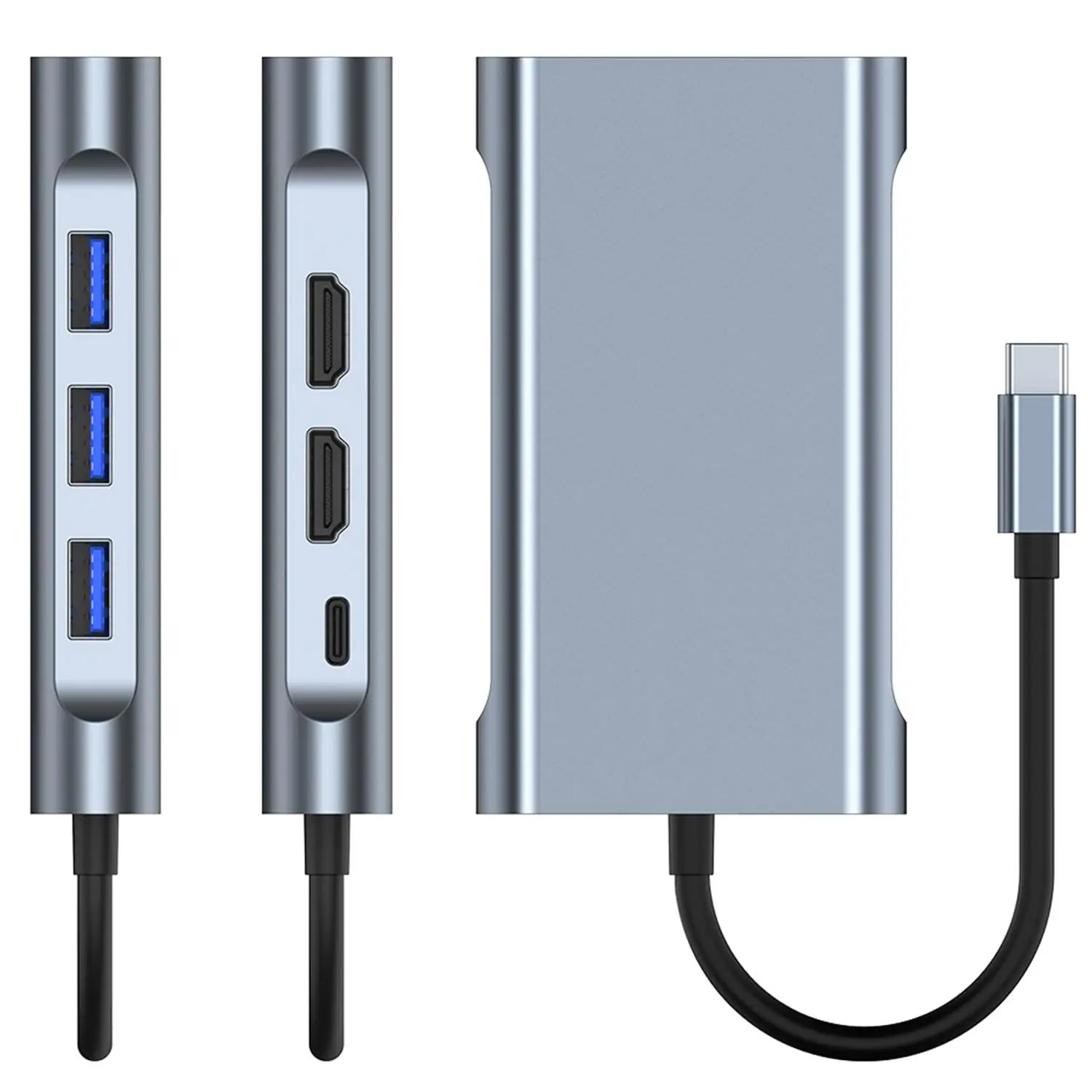 YMY metallist multiport-dokk kahe HDMI ja laadimisega – pilt 6