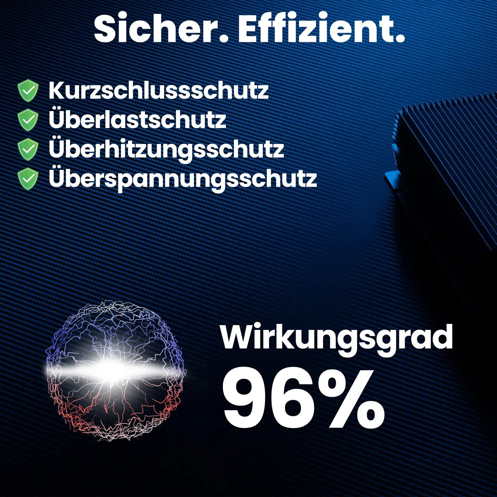 Bauer Electronics vastupidav 12V muundur — kompaktne 240W toide – lisavaade