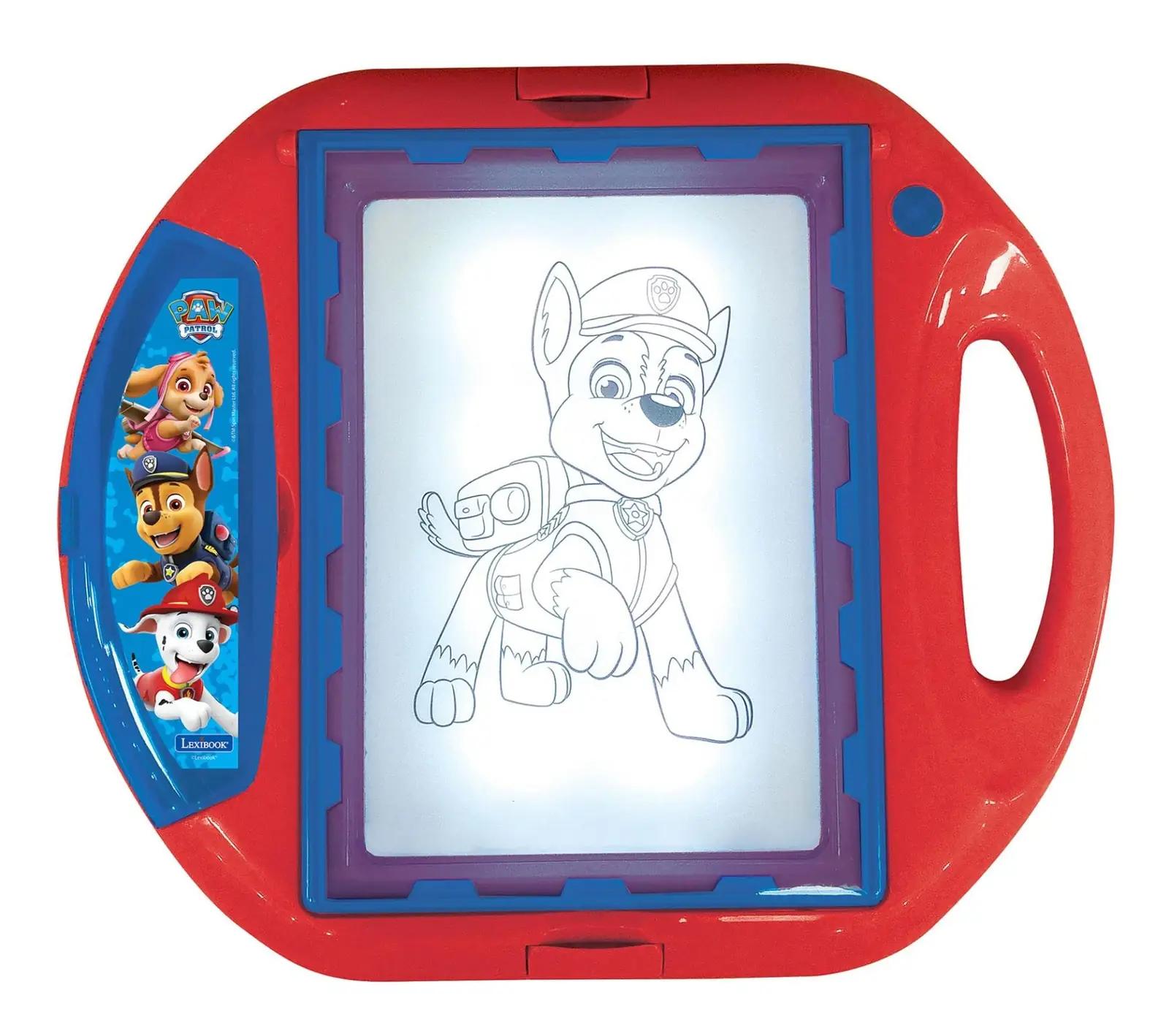 Lexibook Paw Patrol joonistusprojektor lastele — valgustatud – pakend ja tarvikud