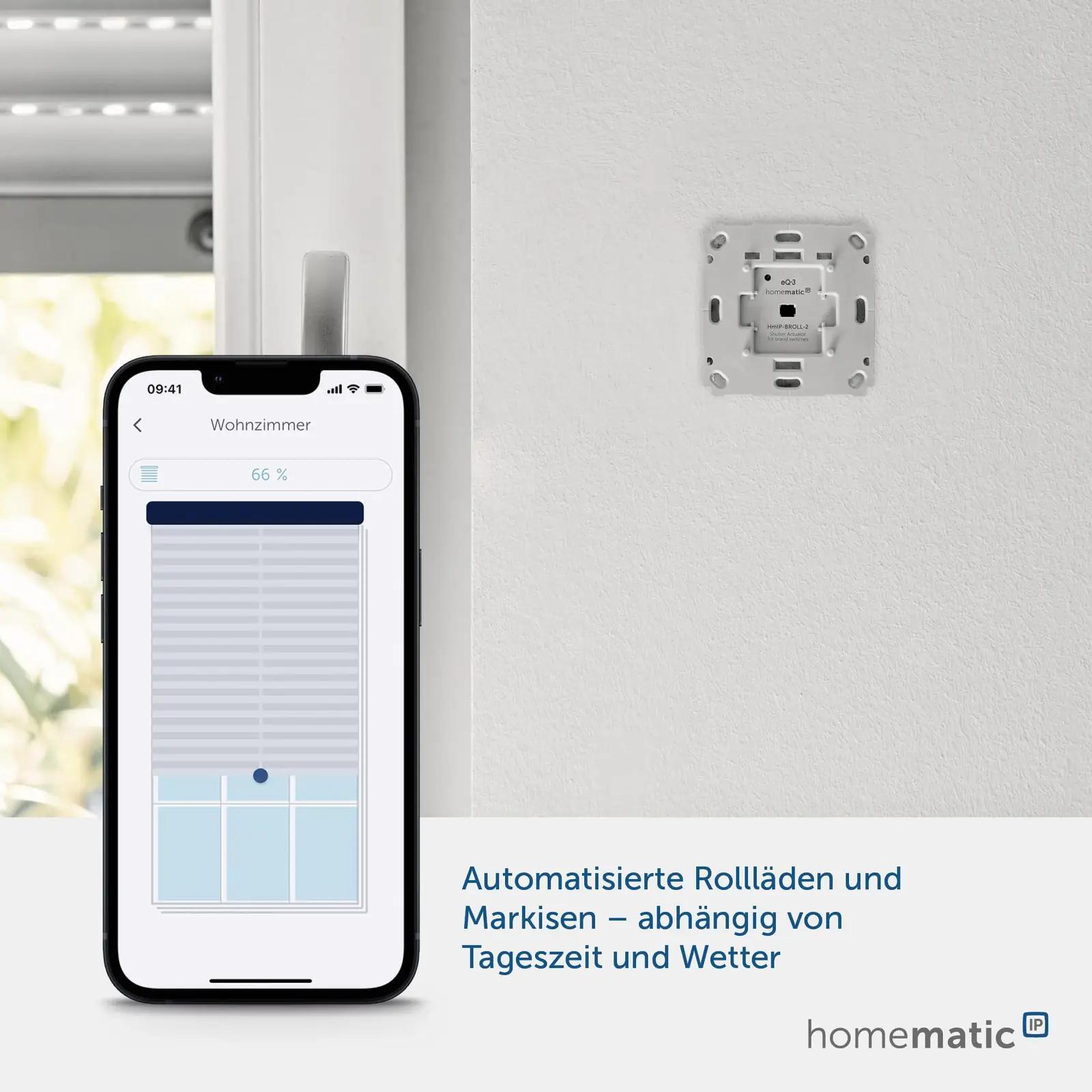 Homematic IP nutikas rulootoide – lihtne juhtimine ja paigaldus – detailne vaade