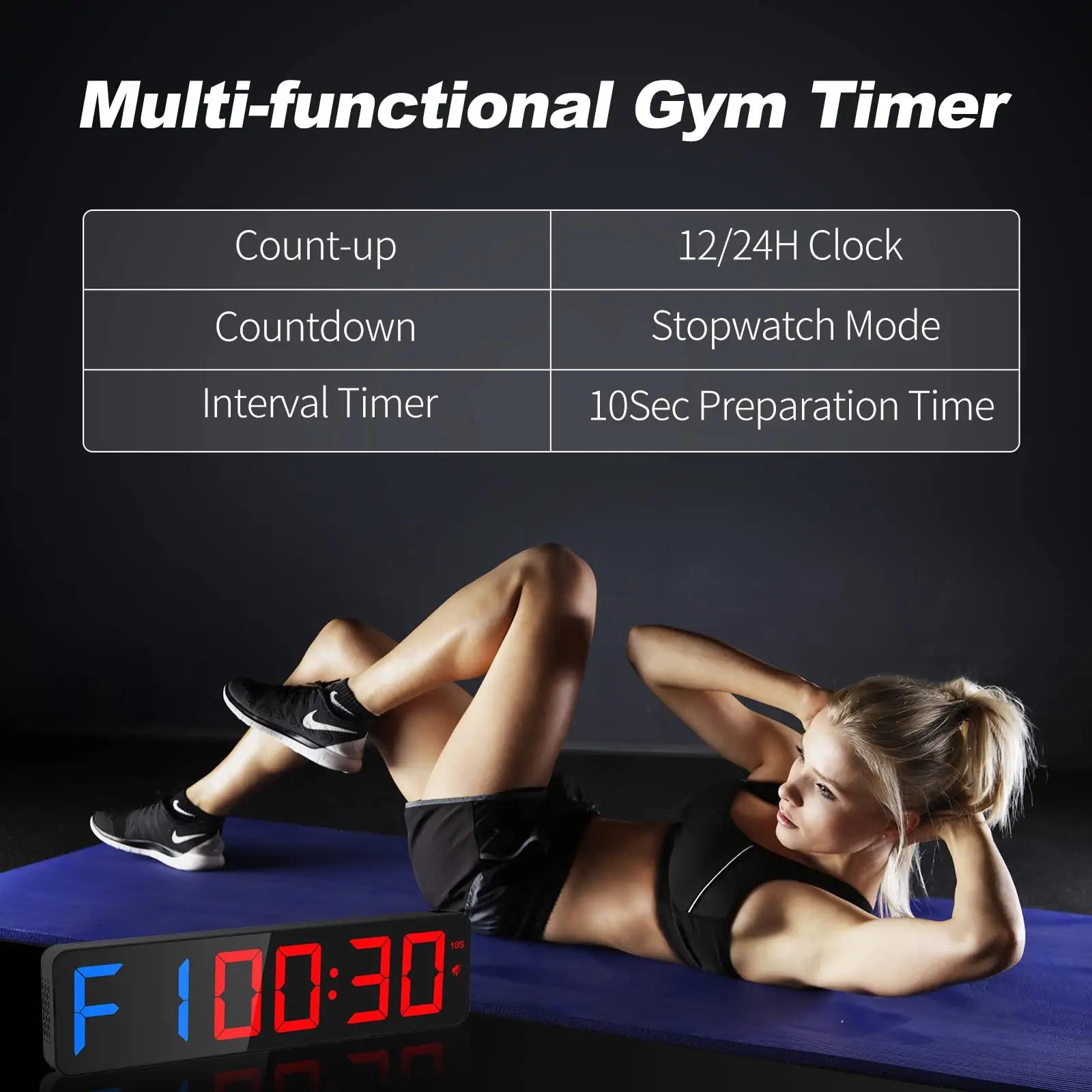 ANJANK sinine LED-fitnesskell 38 cm – intervallide juhtimine – pakend ja tarvikud