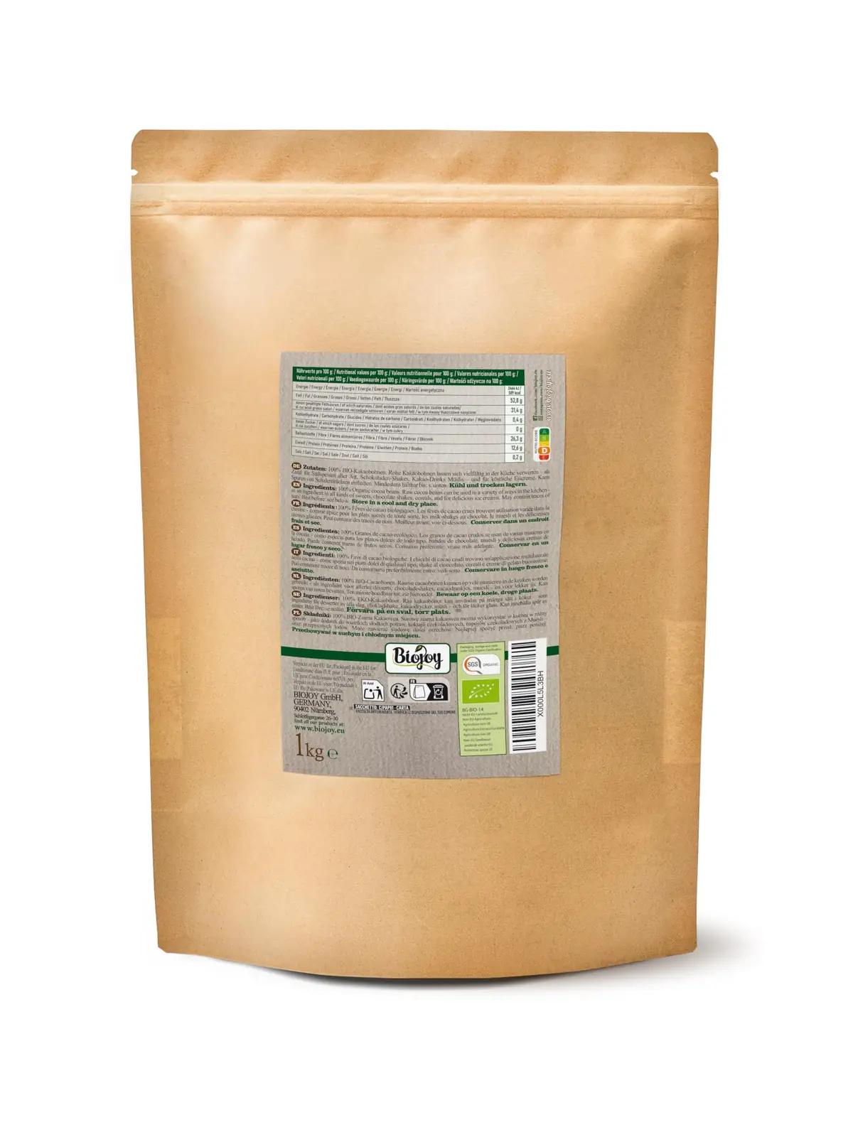 Biojoy orgaanilised Criollo kakaobohnen — puhas 1 kg kingitus – kasutusnäide