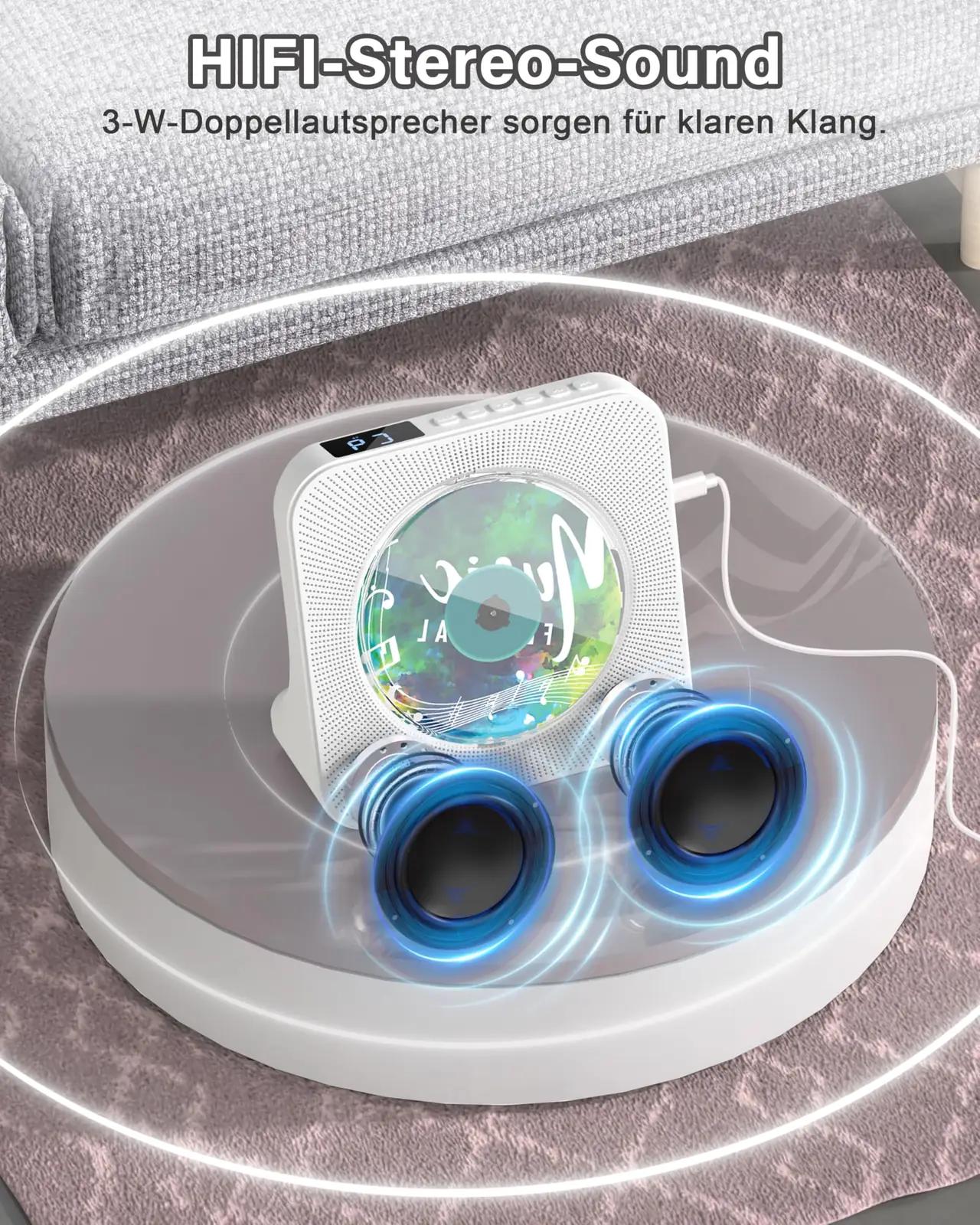 Greadio kaasaskantav CD-mängija Bluetoothiga – pilt 7