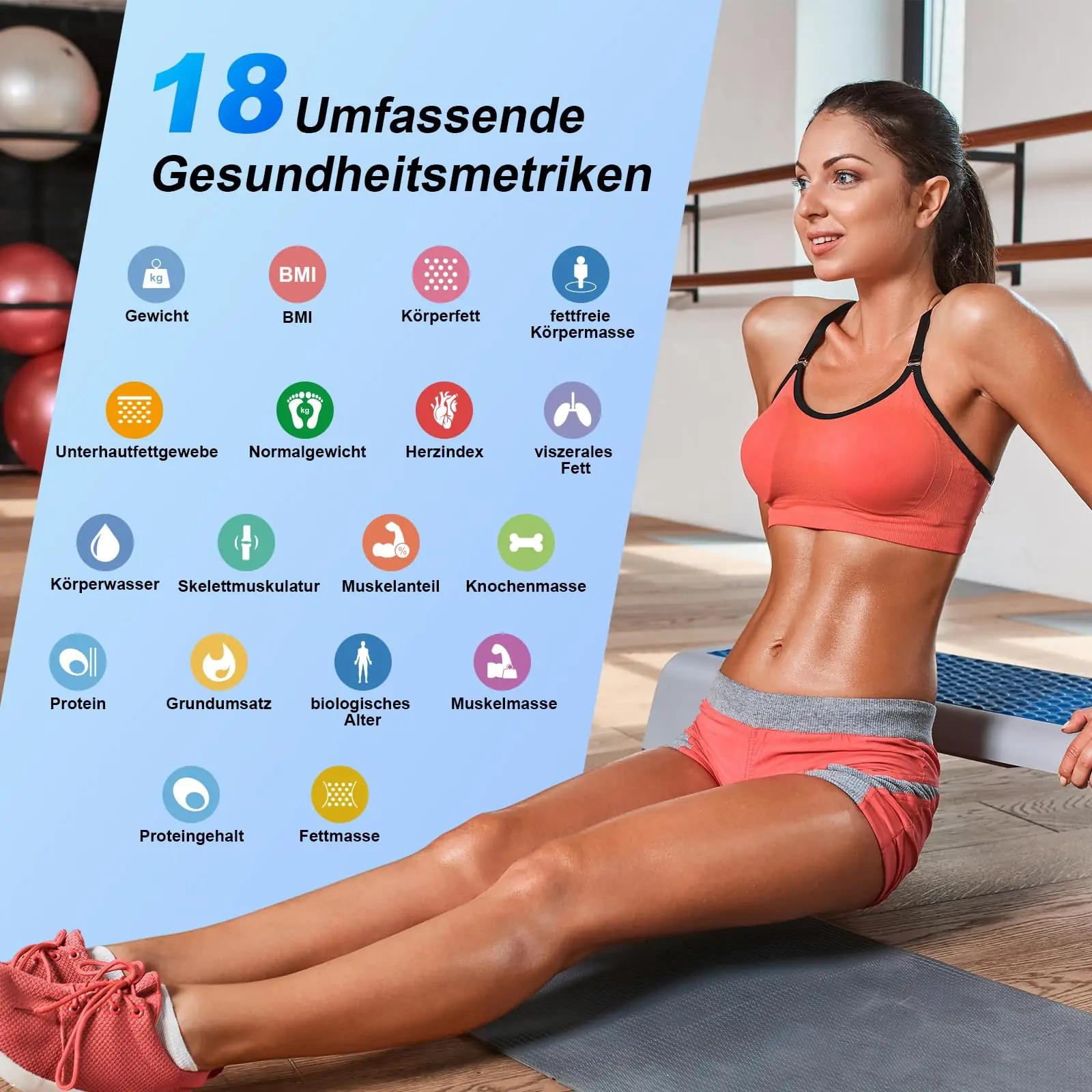 Healthkeep digitaalne kehakoostisekaal klaasist — täpne koduseks – detailne vaade