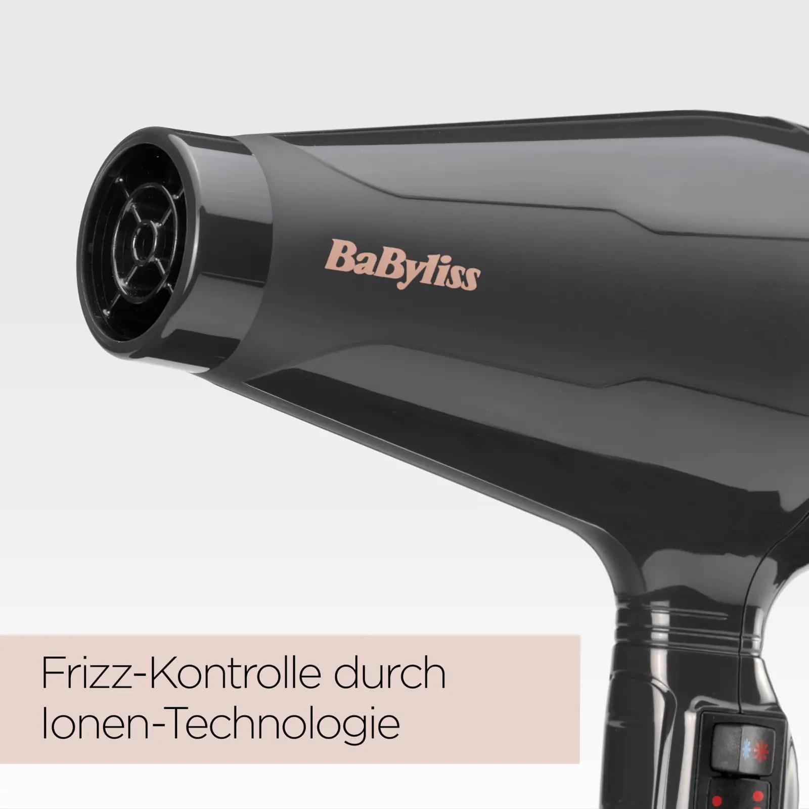 BaByliss professionaalne föön 2200W – siidine läige – pakend ja tarvikud