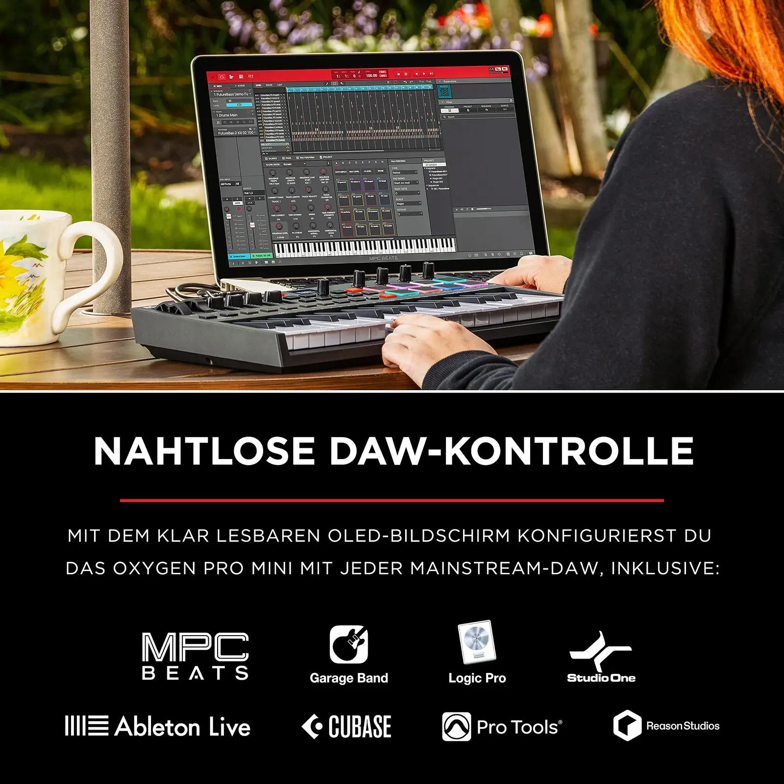 M-AUDIO süsinikmust MIDI-klaviatuur 32 klahviga — kompaktne – pilt 6