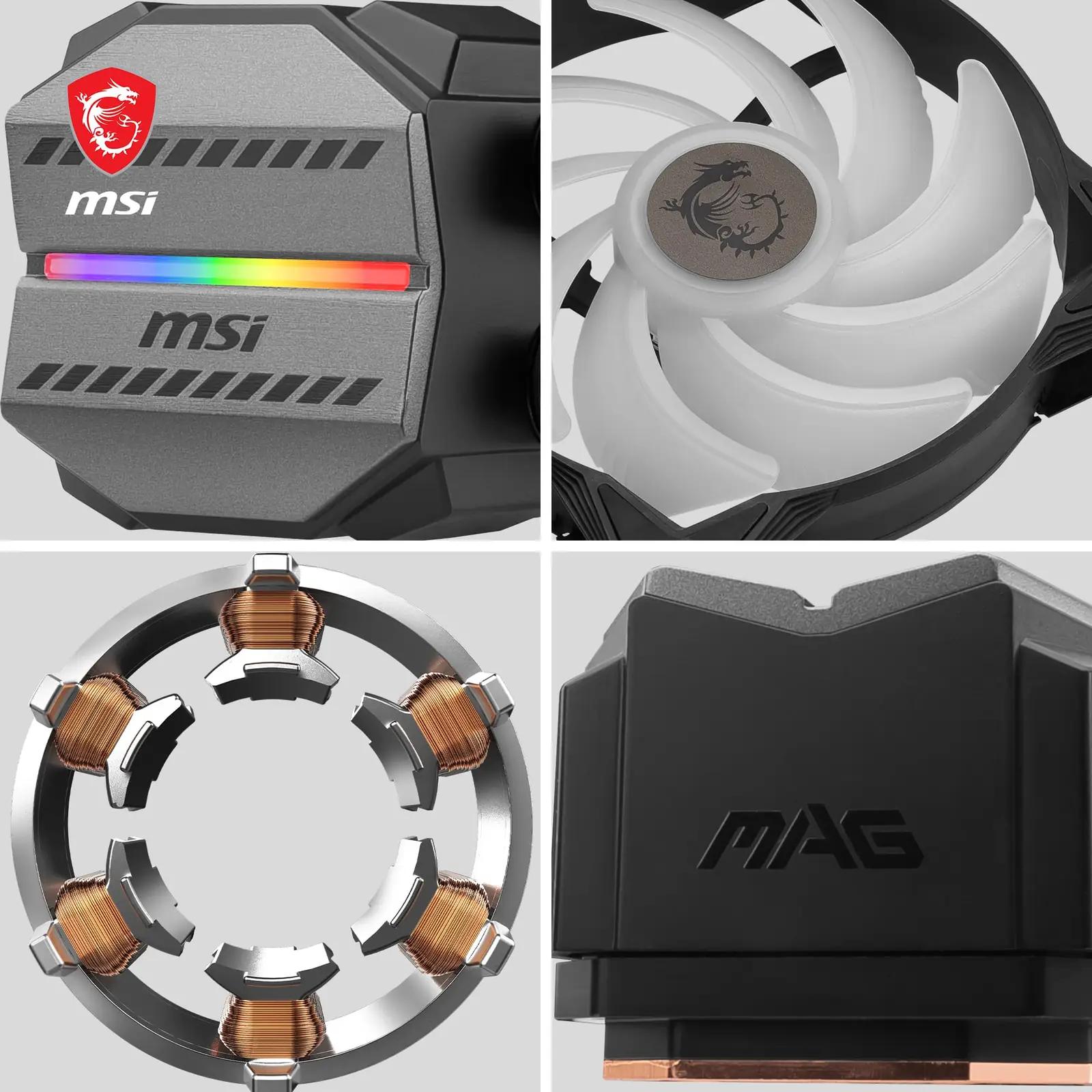 MSI MAG CORELIQUID M360 must AIO veejahuti CPU jaoks – kasutusnäide
