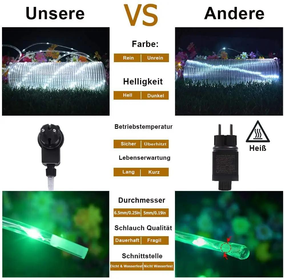 StarryEver LED valgussõlm 20 m — romantiline aiameeleolu – pilt 9