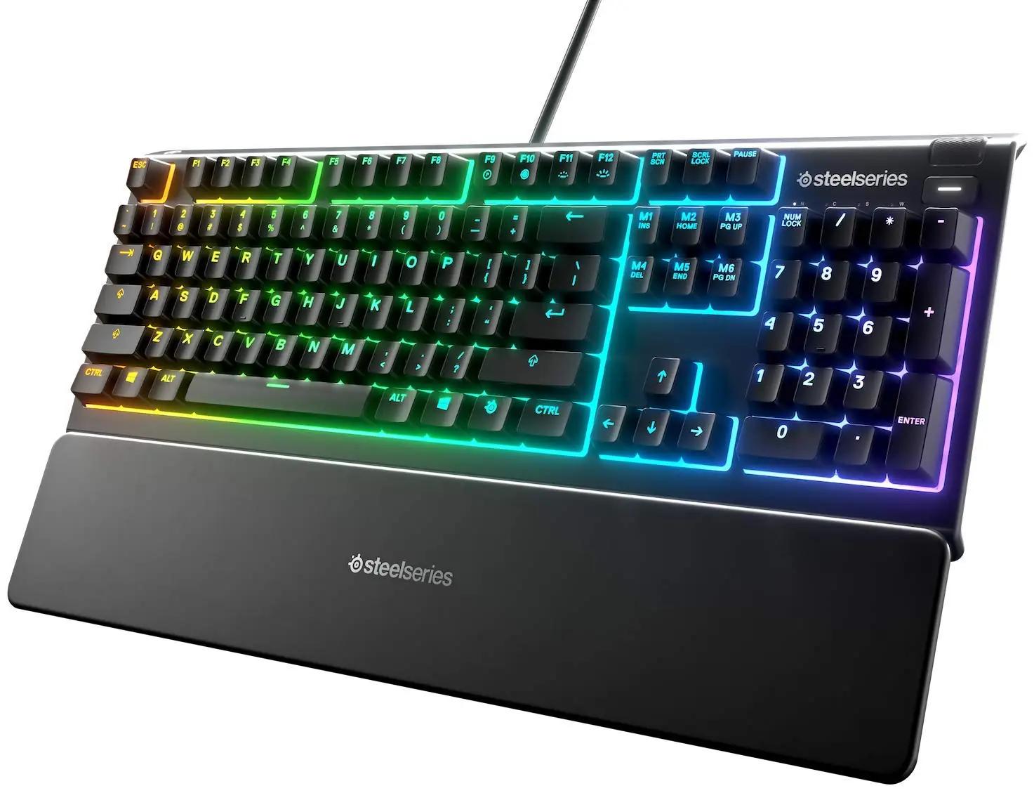 SteelSeries mängutastatur Apex 3 — vaikne ja veekindel valik