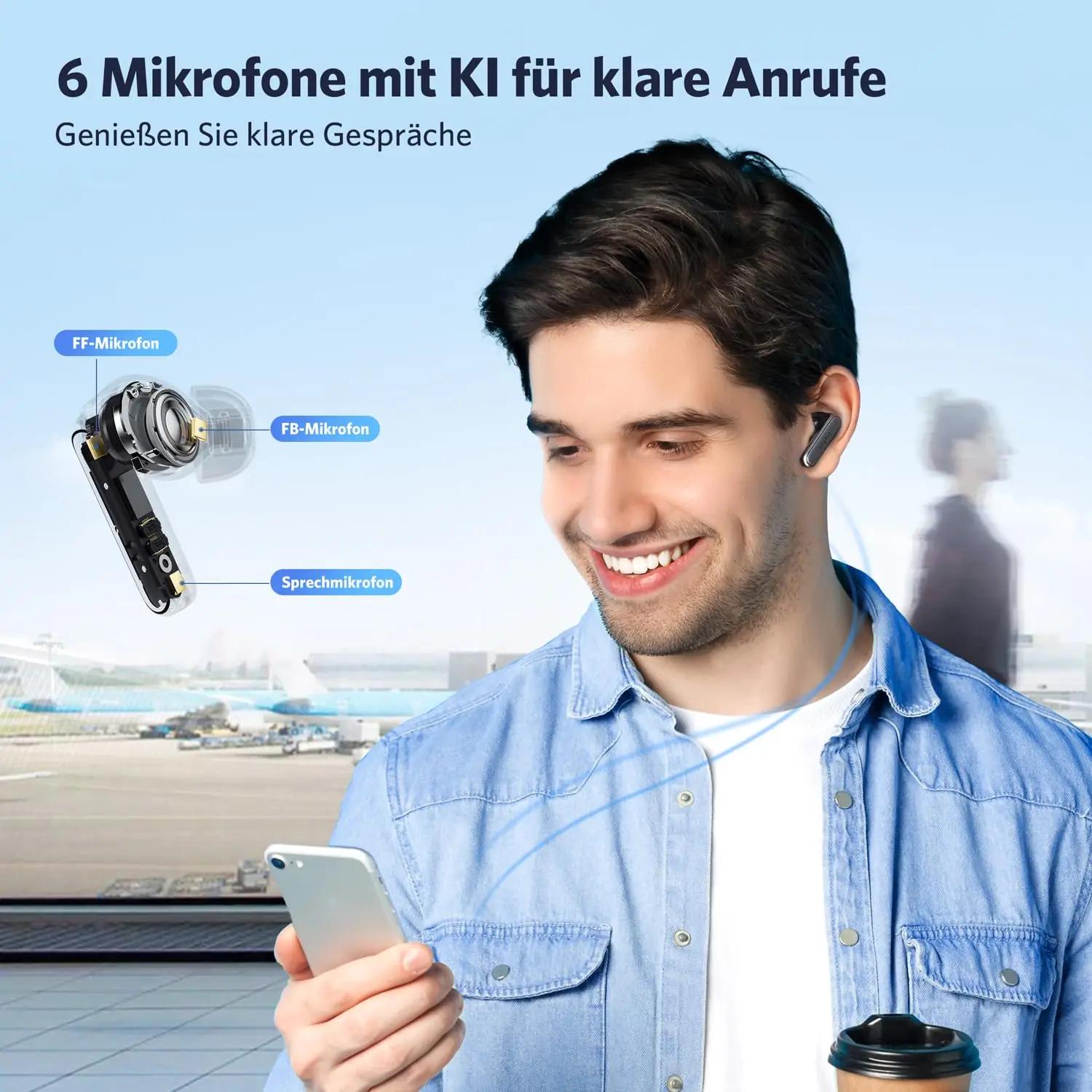 EarFun pehmed In-Ear kõrvaklapid ANC – mugavus ja heli – kasutusnäide