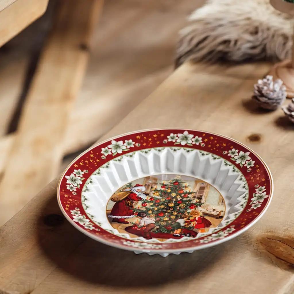 Villeroy & Boch porzellanist jõuluroheline suur kauss kingituseks – kasutusnäide