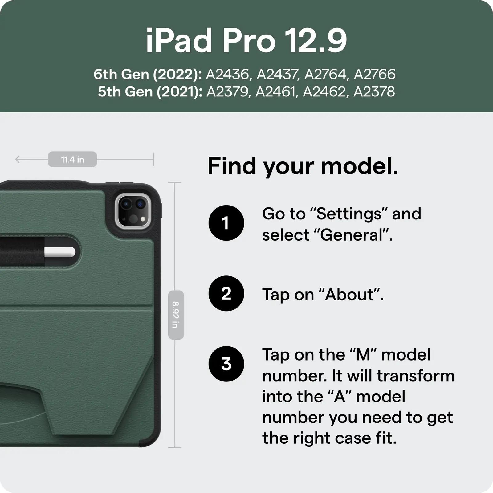 ZUGU CASE elegantne iPad Pro 12.9 kaitsekott – nahkefekt, magnet – detailne vaade