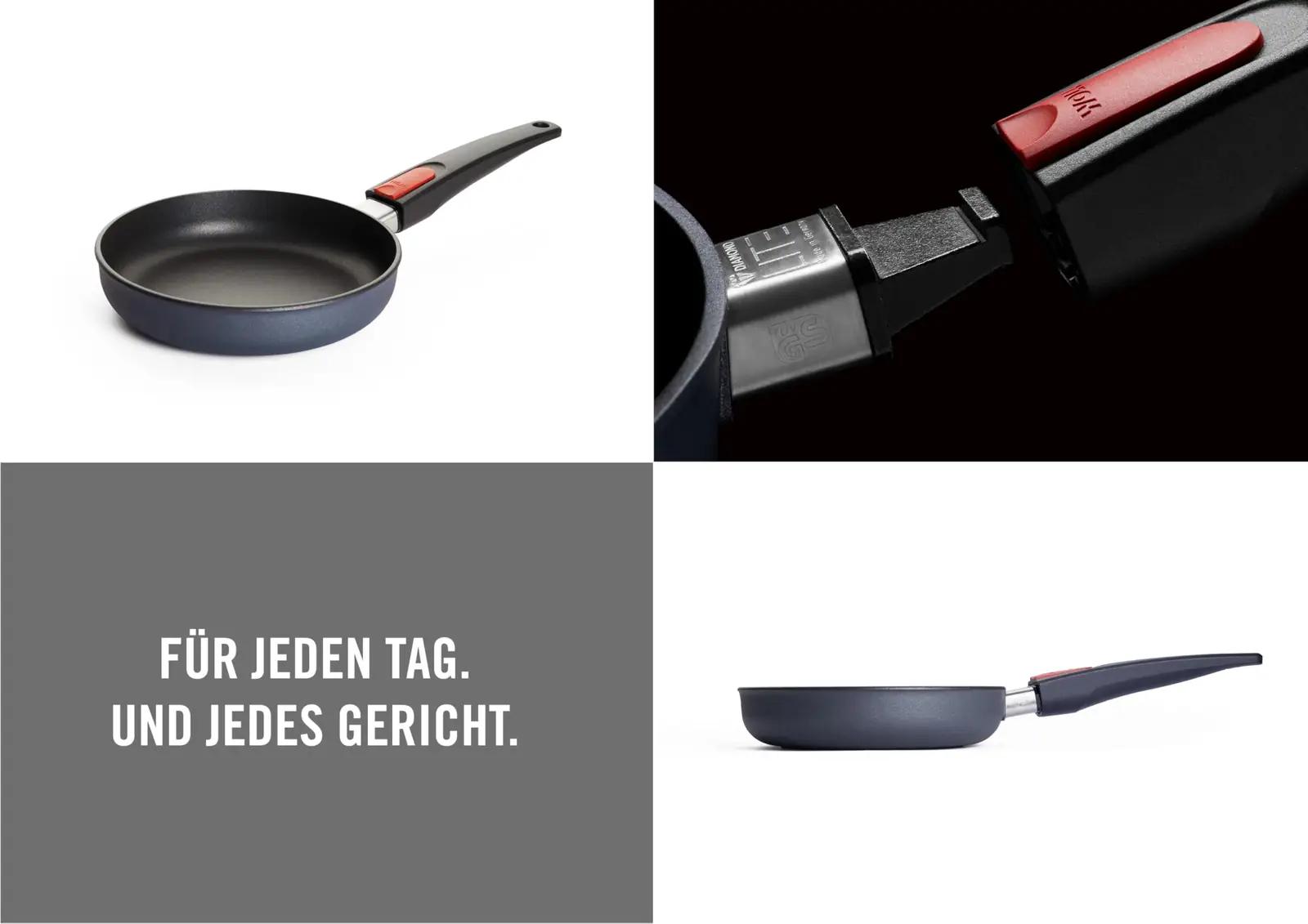 Woll vastupidav antihaftpann 20 cm – eemaldatava sangaga – detailne vaade