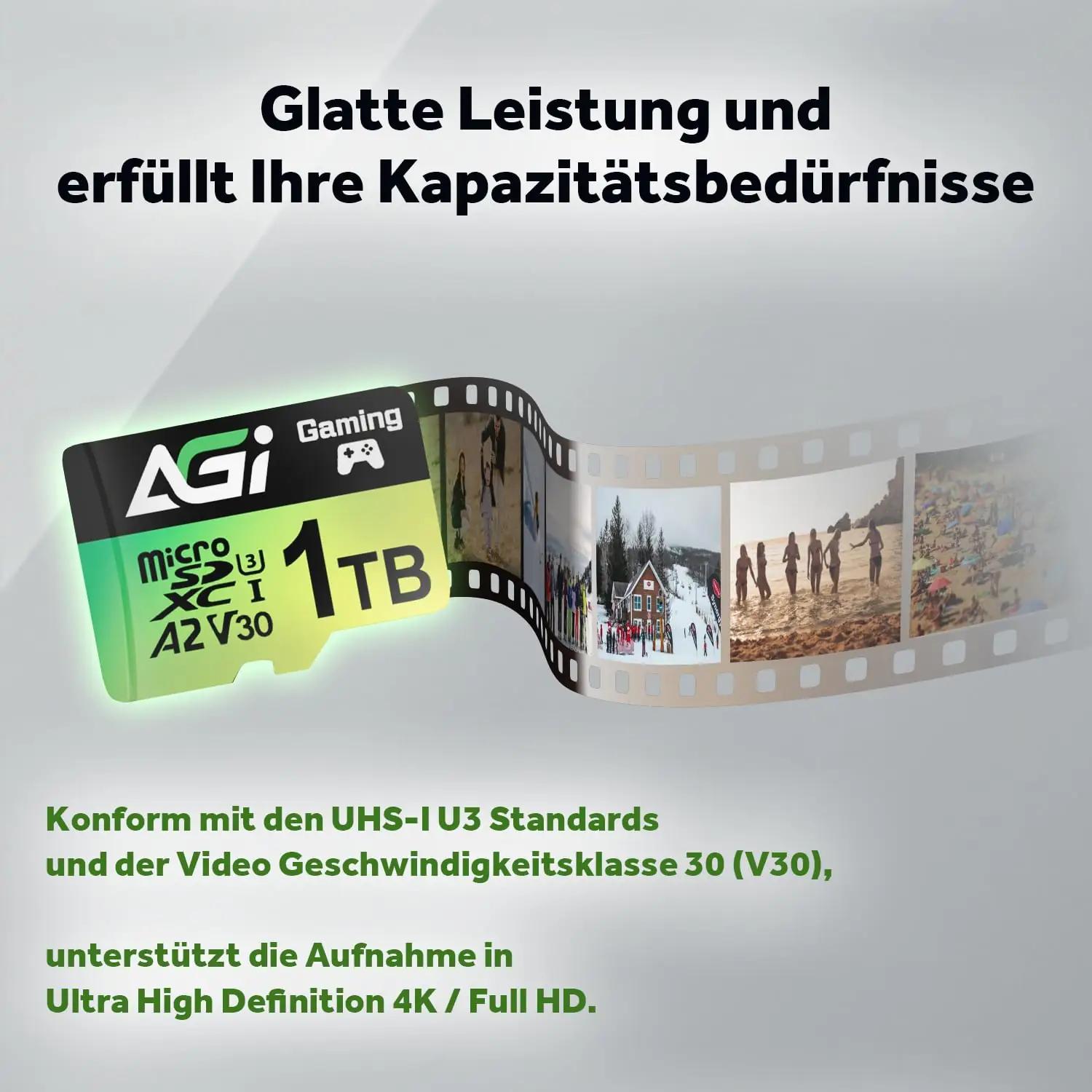 AGI 1TB microSD kaart – kiire salvestus droonile ja telefonile – kasutusnäide