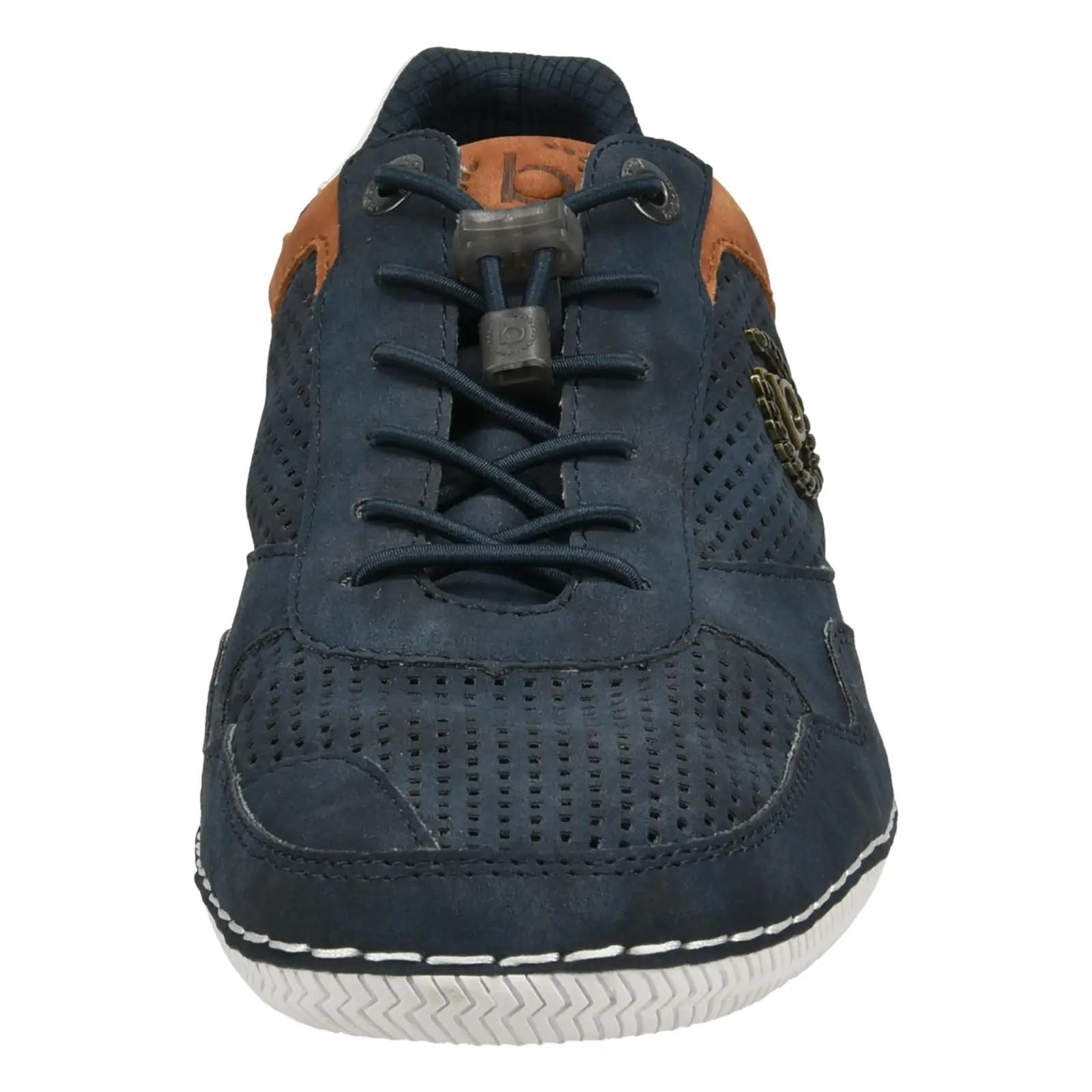 bugatti meeste klassikalised sinised loafer‑mokassiinid – lisavaade