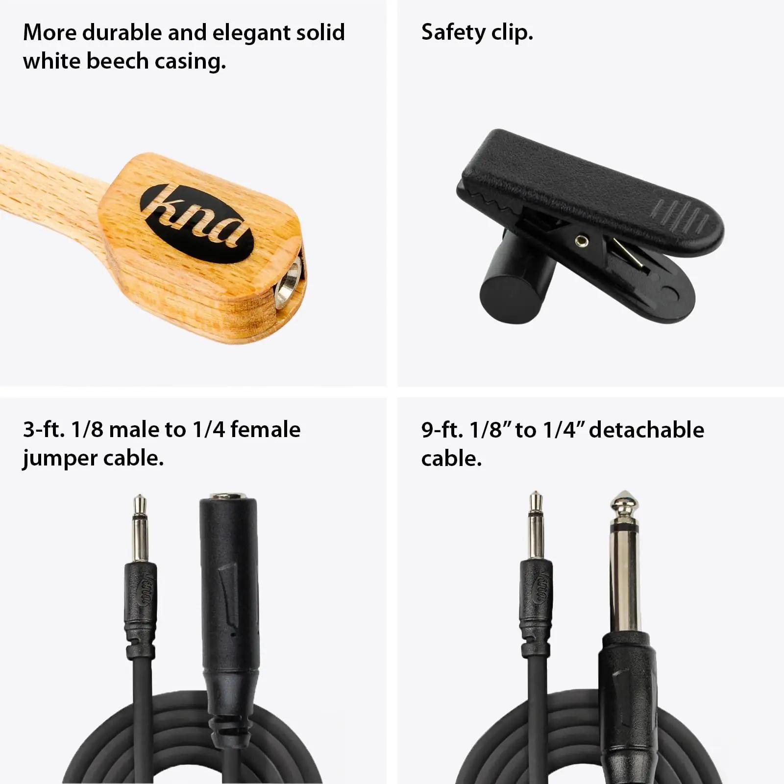 KNA ukulele piezo‑ripats naturaalsest plastikust — täpne heli – pilt 6