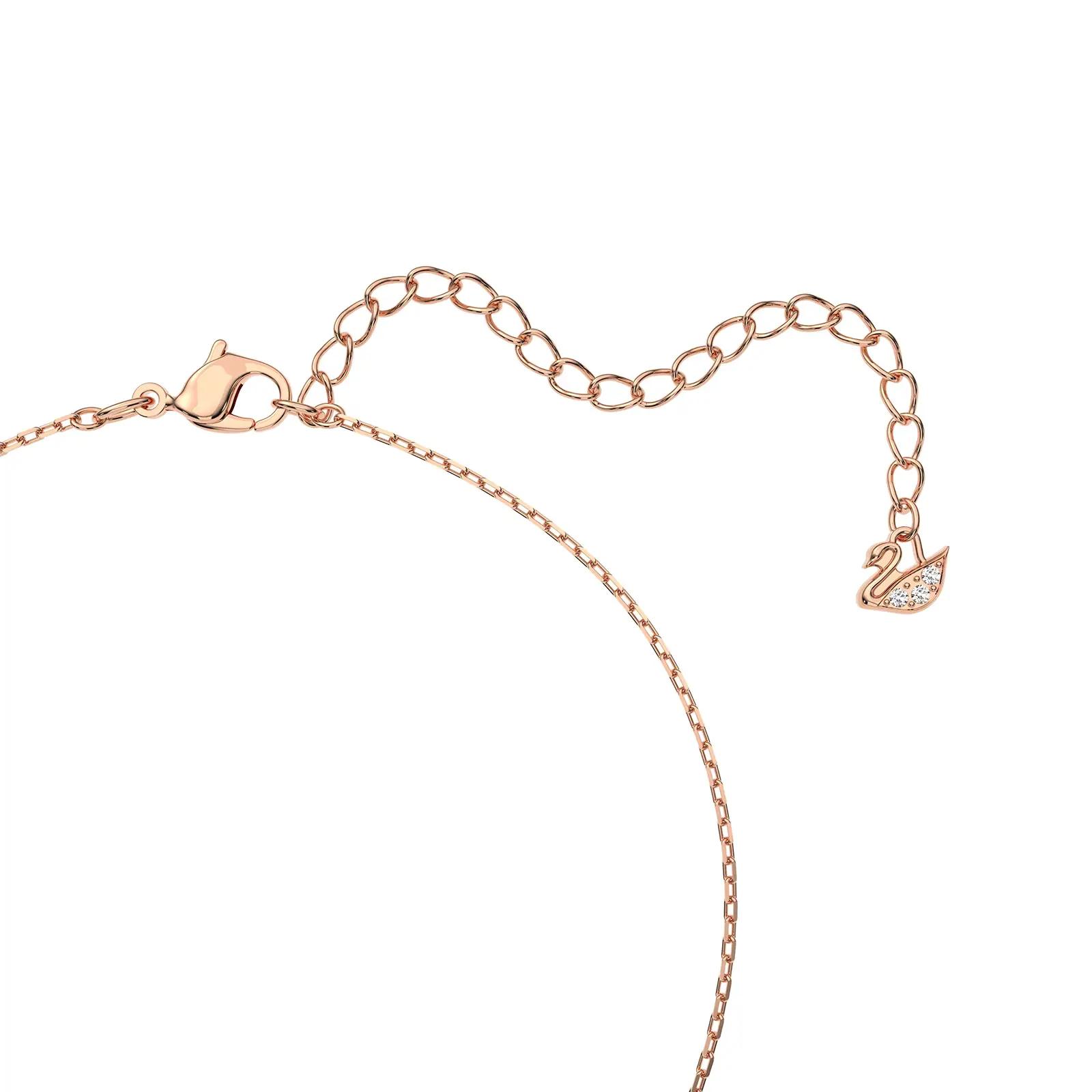 Swarovski roosakuldne luigekaelakee — elegantne kingitus – detailne vaade