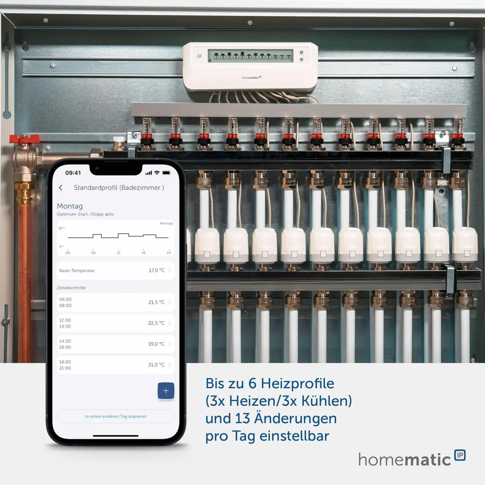 Homematic IP metallist põrandakütte kontroller – kasutusnäide