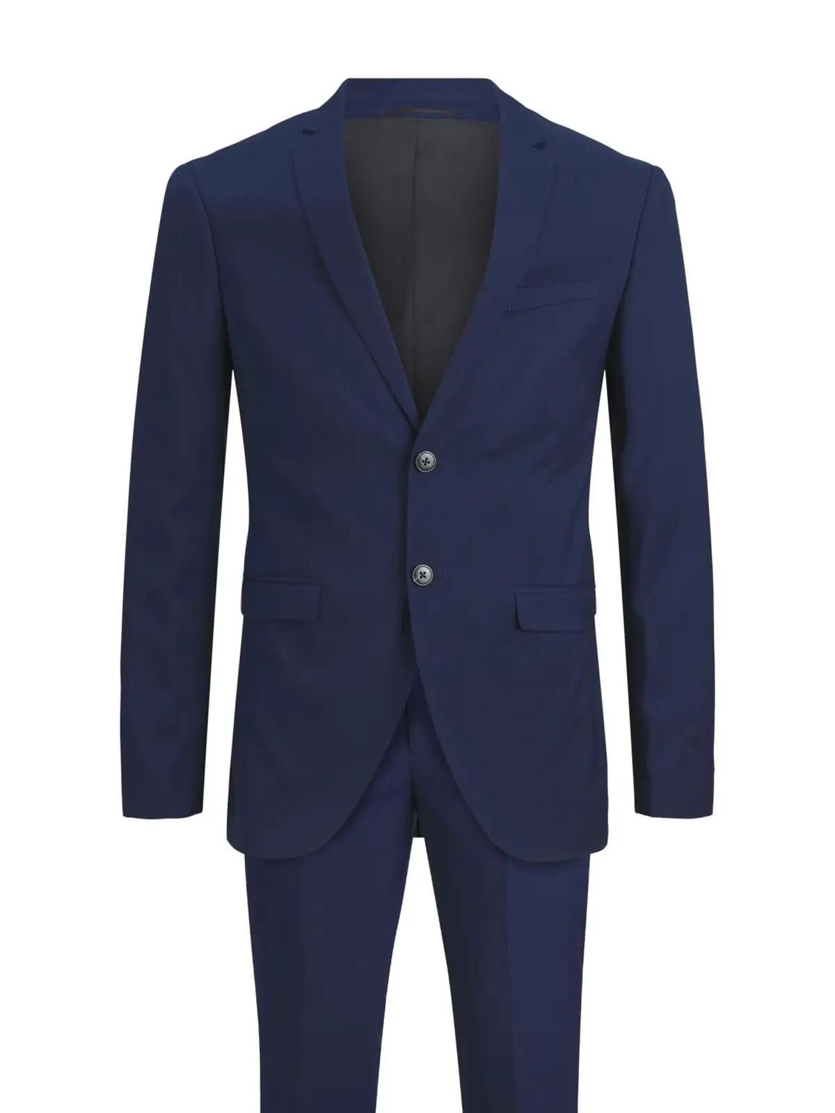 JACK & JONES elegantne super slim sobiv ülikond – Medieval Blue – pakend ja tarvikud