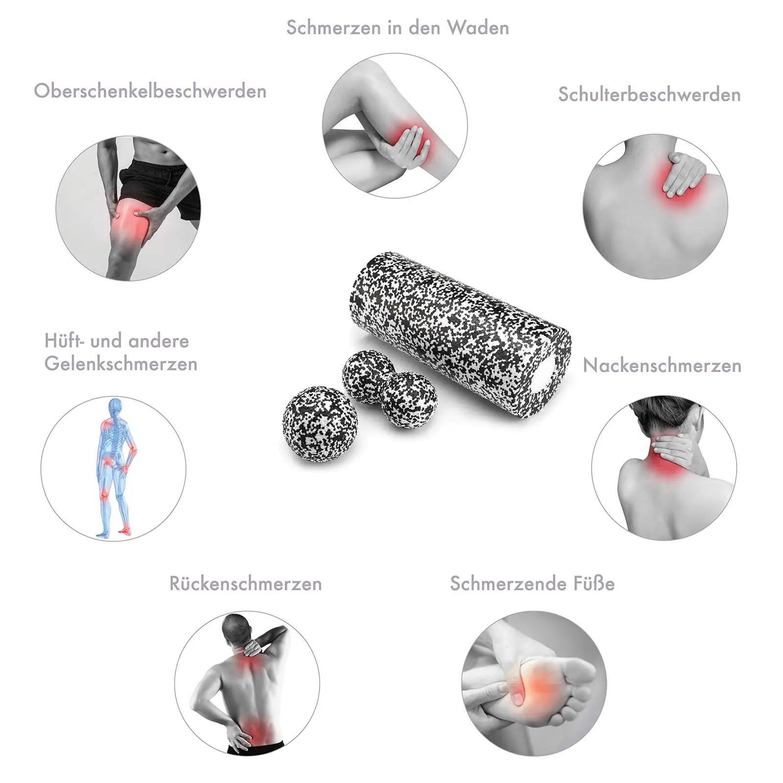 Fas Fit kvaliteetne foam roller komplekt treeninguks ja – lisavaade
