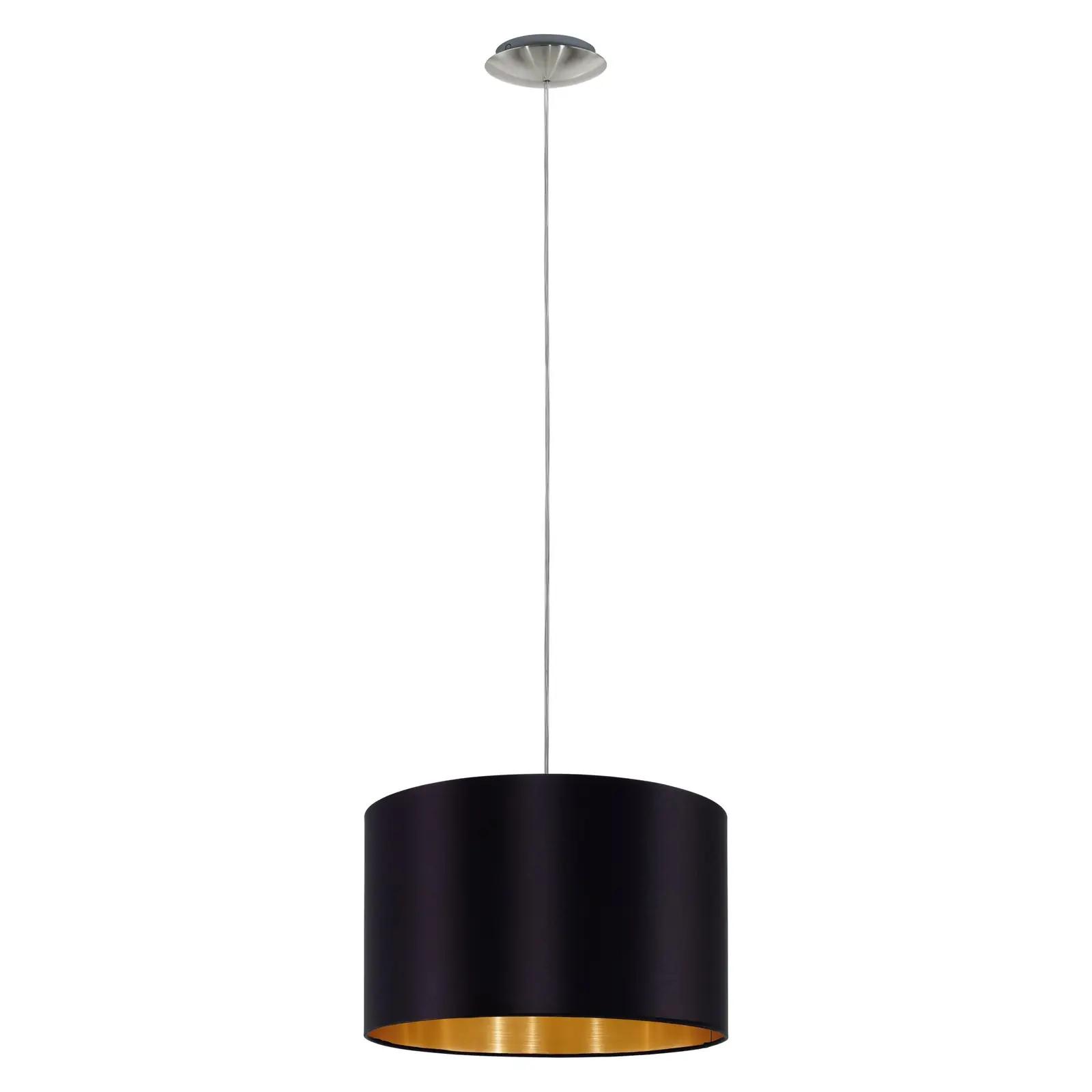 EGLO sisustuslamp Maserlo – metall ja tekstiil, elegantne ripats