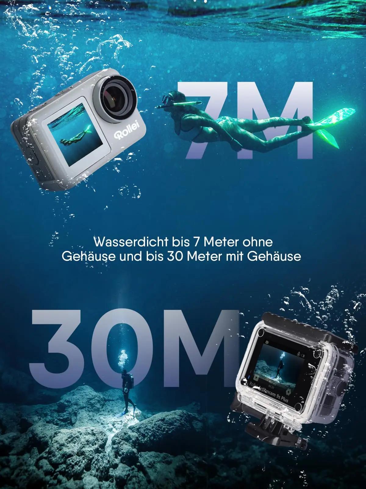 Rollei veekindel action-kaamera 4K kvaliteediga ja – pakend ja tarvikud