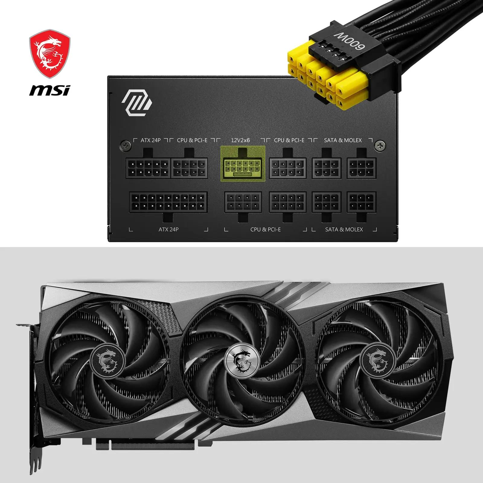 MSI 850W kuldne modulaarne toiteplokk – võimas ja vaikne – kasutusnäide