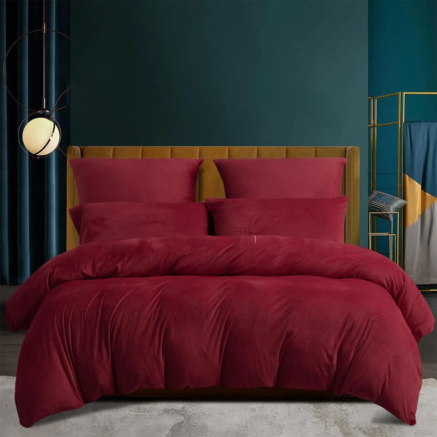 Gezu bordeaux flanellist soe voodipesukomplekt kingituseks – lisavaade