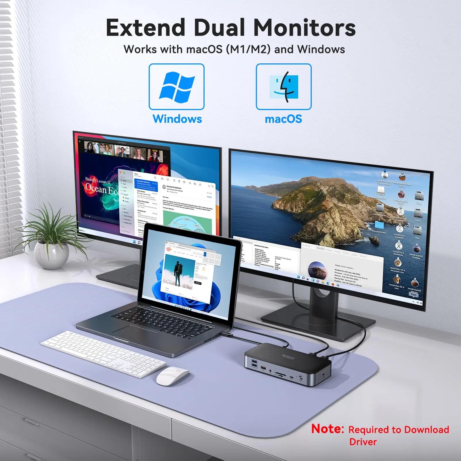 Selore&S-Global metallist USB-C dokk 15-in-1 – pakend ja tarvikud