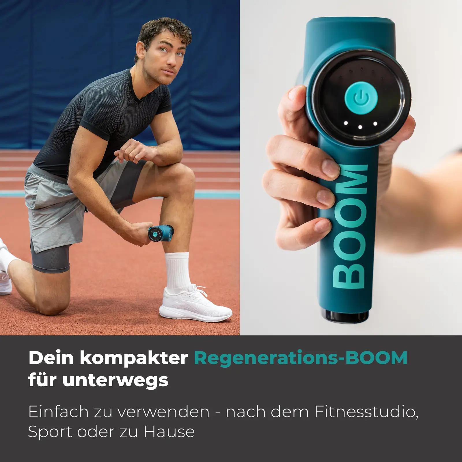 Beurer sportlik massaažipüstol Antelope BOOM — kompaktne taastav – kasutusnäide