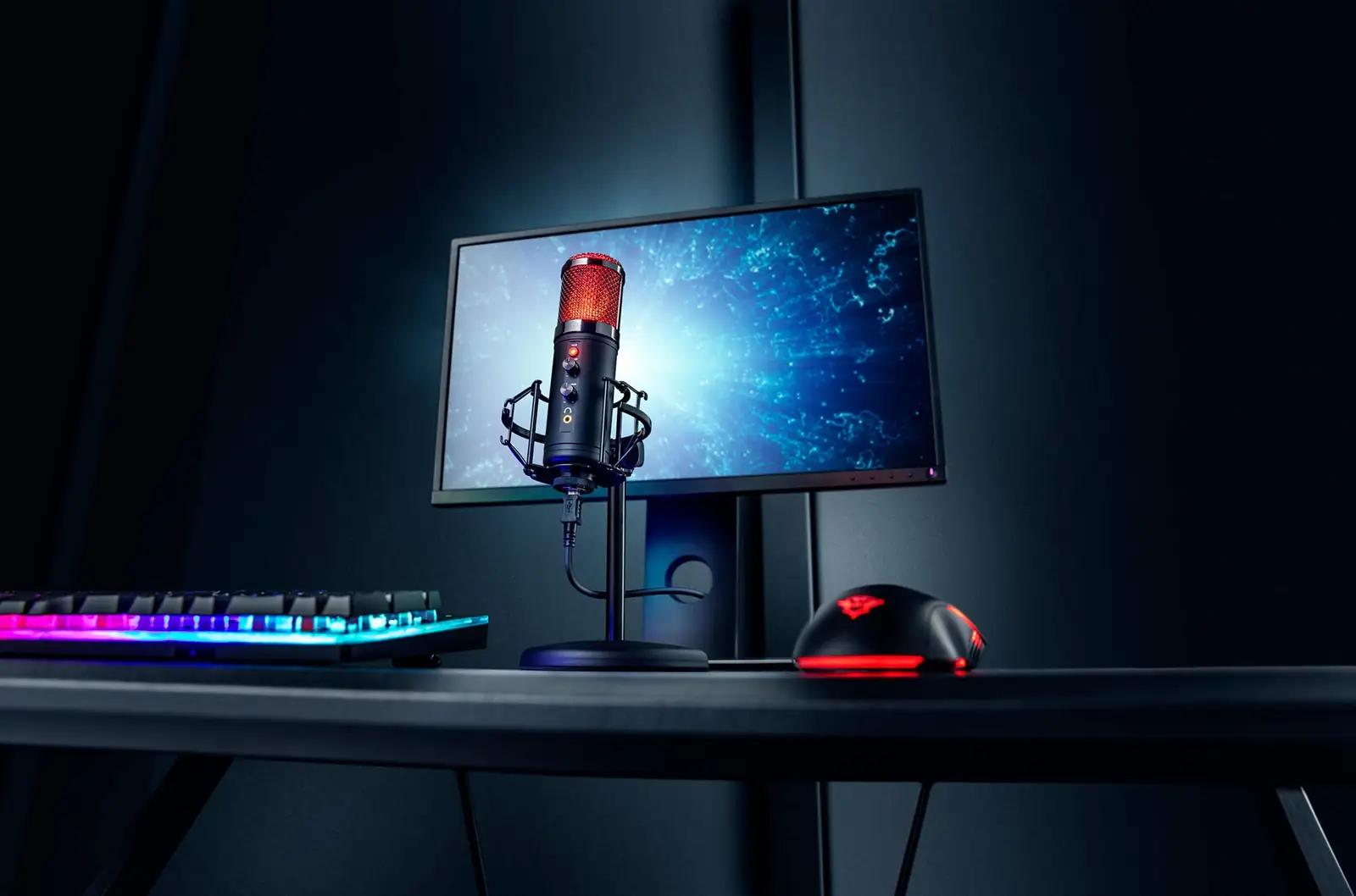 Trust Gaming GXT 256 Exxo microfon — metall – pilt 7