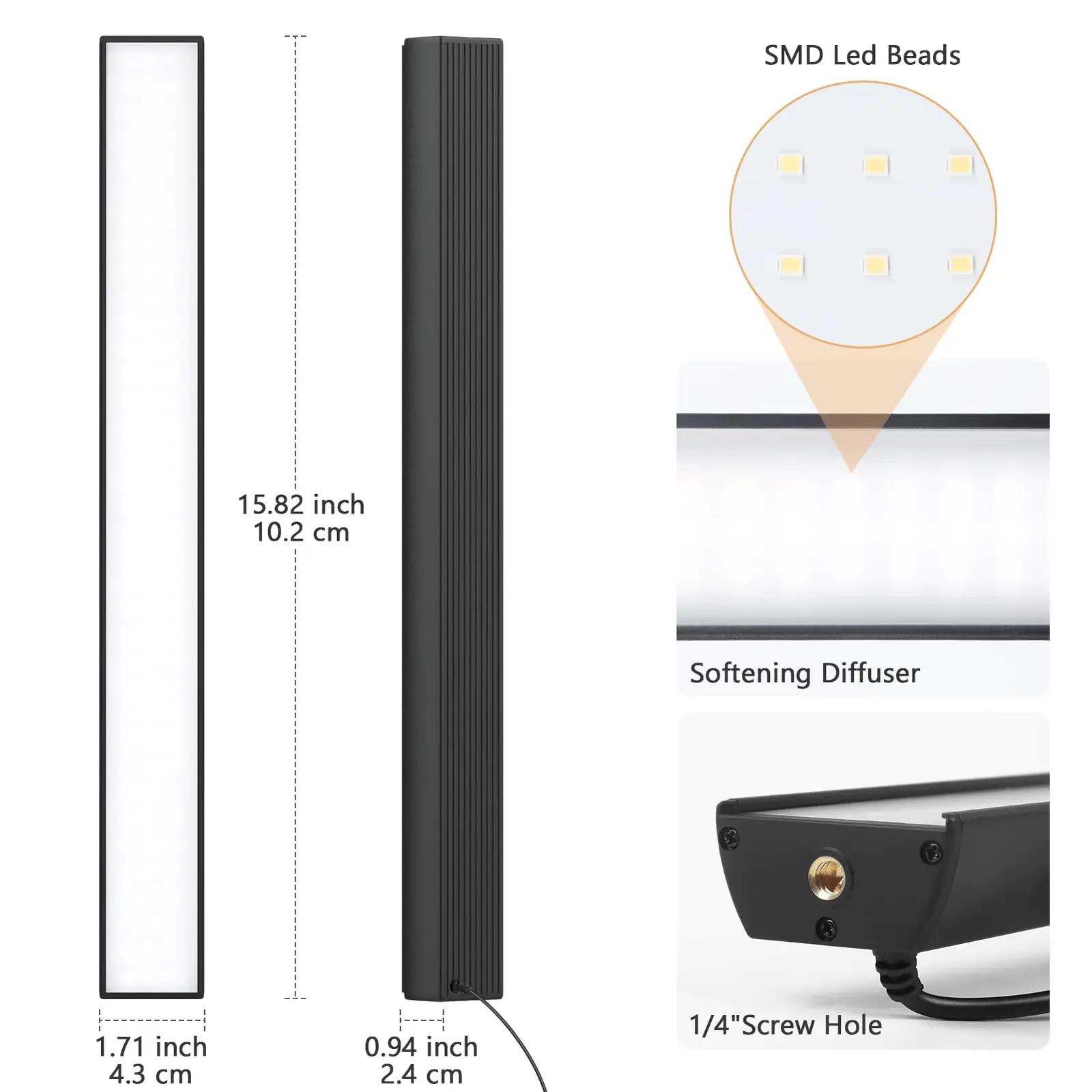 Obeamiu LED-stuudiovalgusti 5600K — kaasaskantav ja reguleeritav – lisavaade
