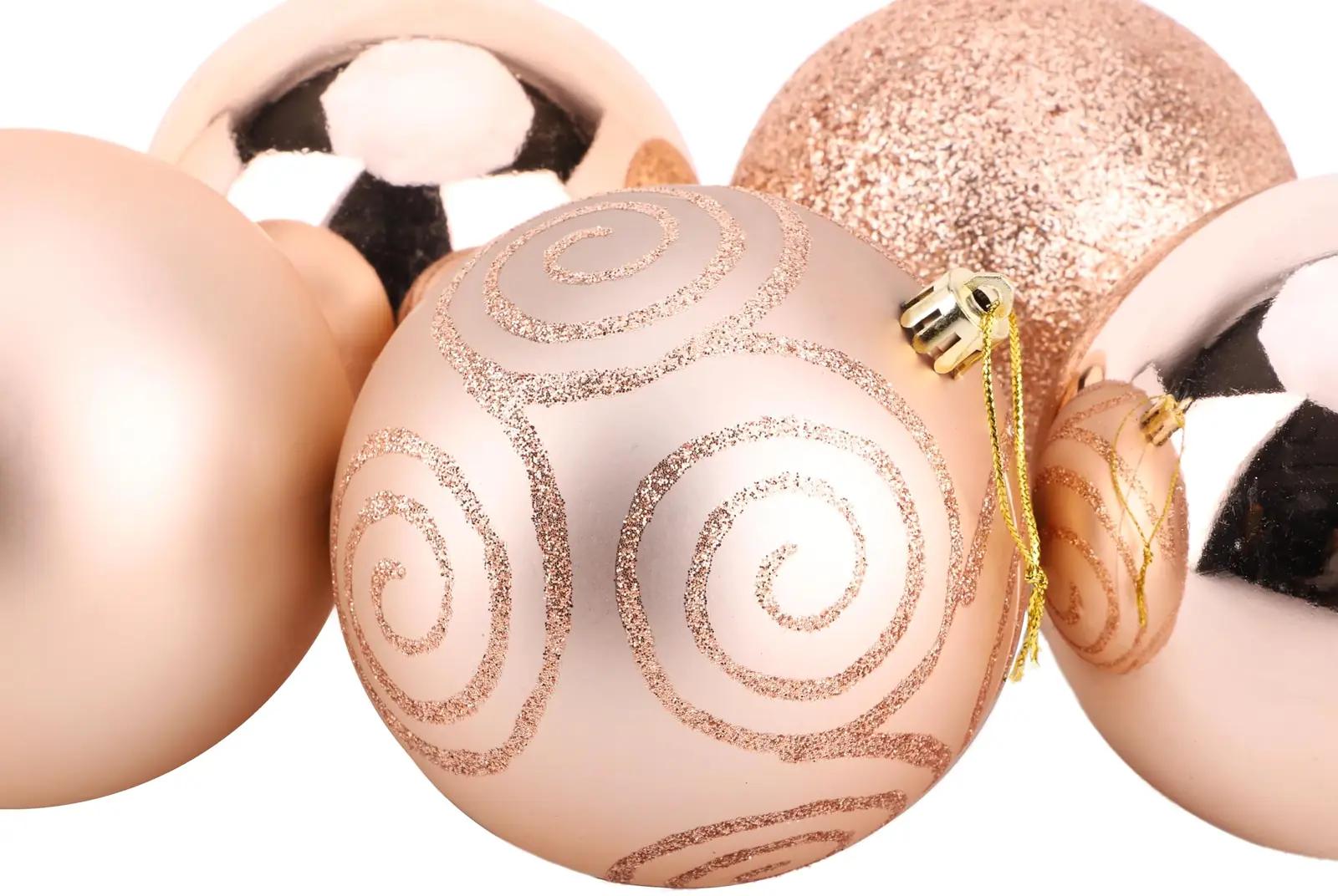 Christmas Concepts kuldsed 100 mm jõulukerad – elegantne komplekt – pakend ja tarvikud