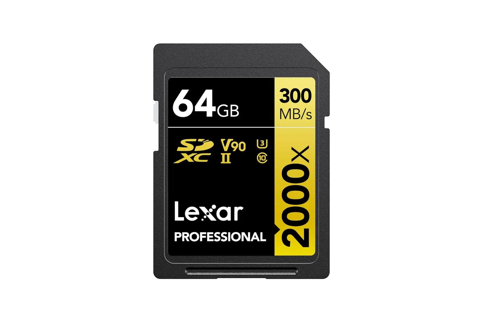 Lexar mälukaart 64GB SDXC UHS-II — kiire videole ja