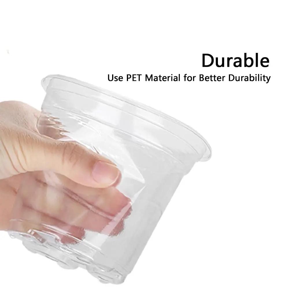 TopHomer läbipaistvad istutuspotsid (12 tk) – kasvata mugavalt – pilt 7