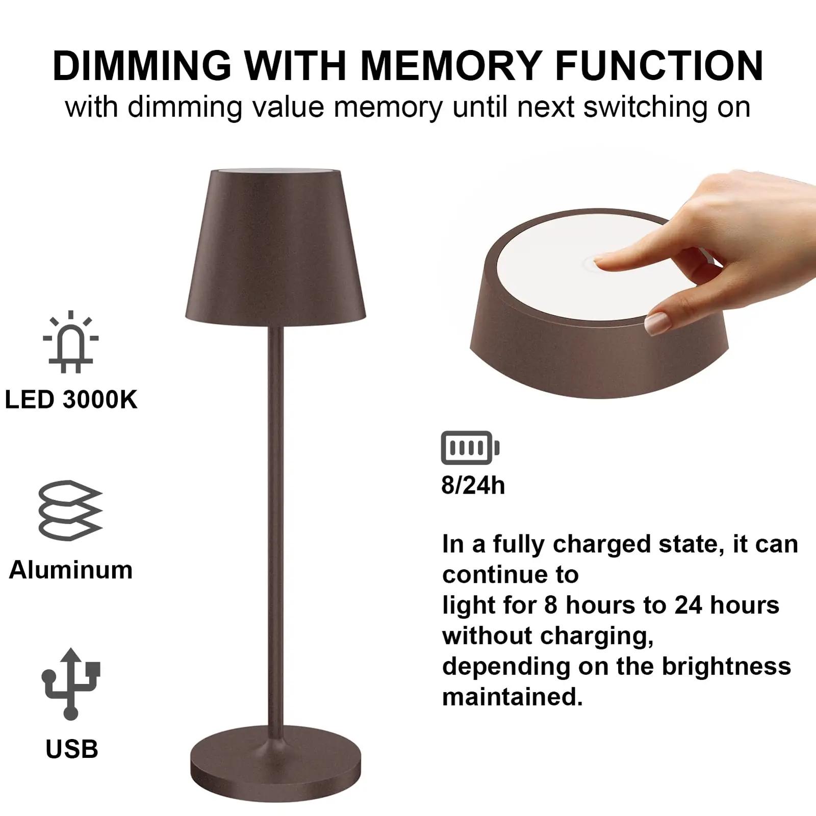 Klighten stiilne laualamp kaheosaline komplekt – detailne vaade