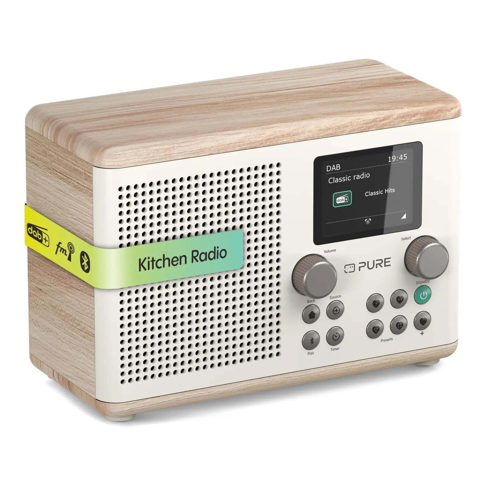 Pure Classic H4 puidust köögiraadio – klassikaline muusikaelamus