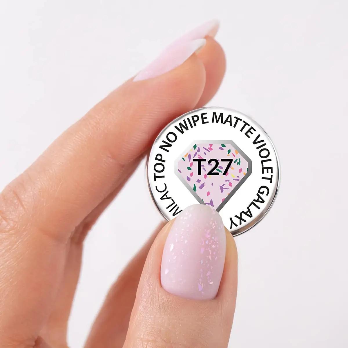 Semilac matt UV-top violetne Galaxy — vastupidav kaitse – pakend ja tarvikud
