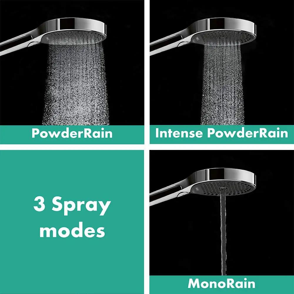 hansgrohe Rainfinity kroomitud käesdušš – 3 voolu – kasutusnäide