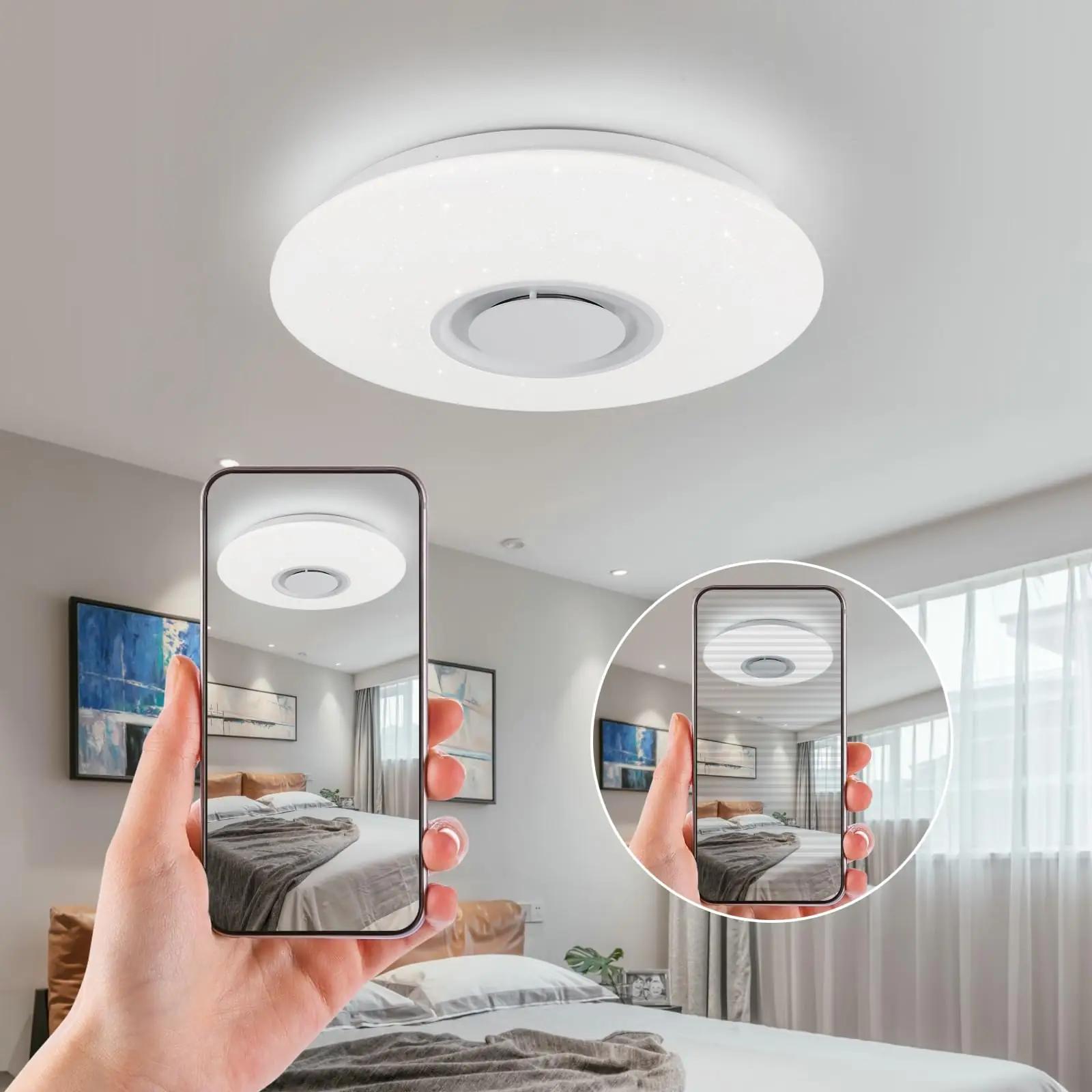 Horevo modernne LED-ripplagi koos Bluetooth kõlariga – kasutusnäide