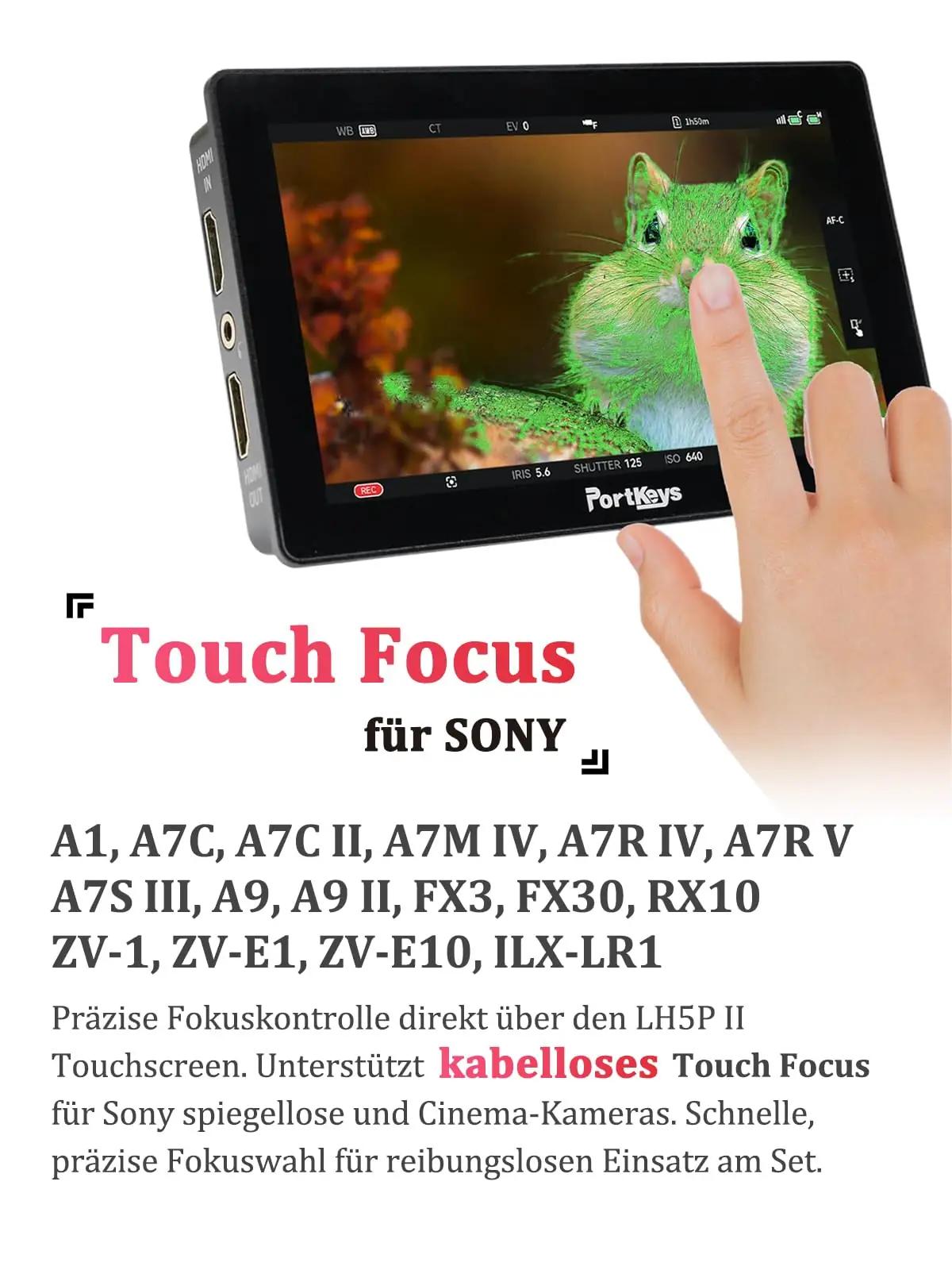 Portkeys metallist 5,5″ monitor — hele, vastupidav ja täpne – detailne vaade