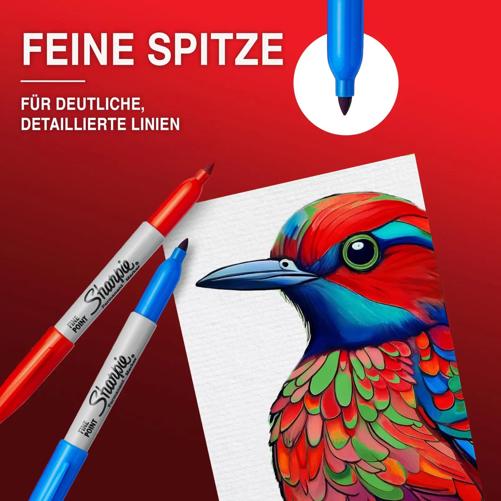 Sharpie must metallkorpus marker – peen ots, komplekt 36 – pilt 6