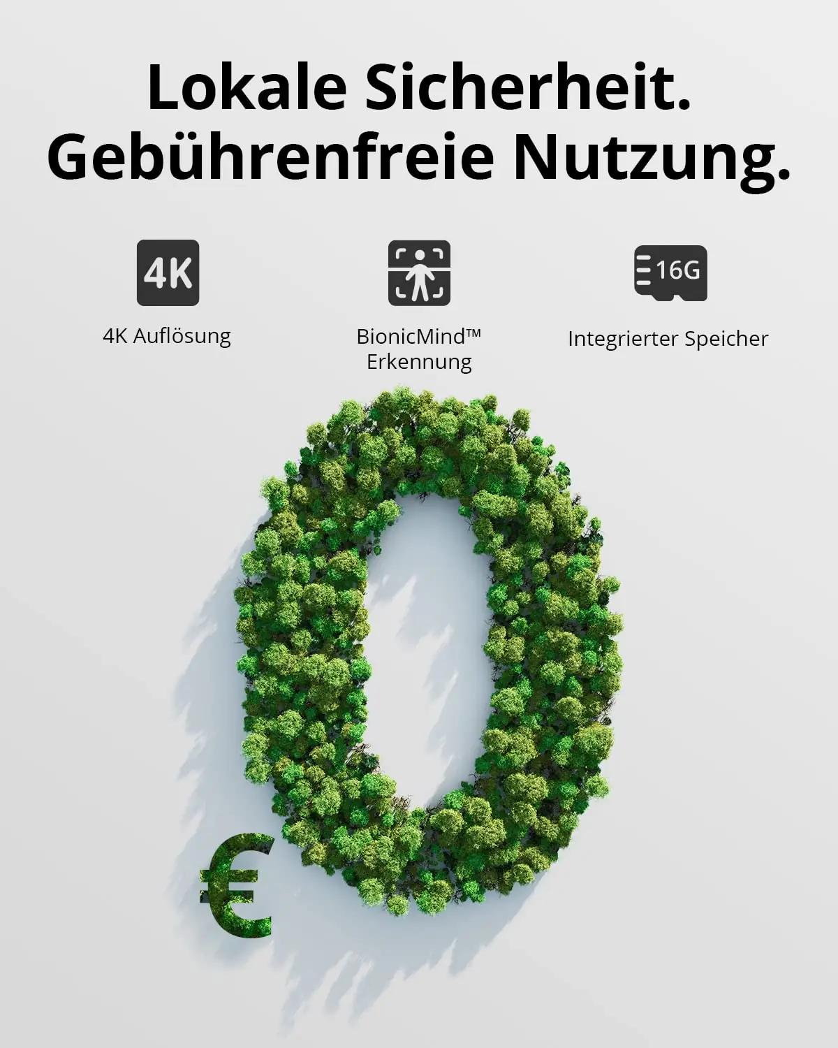 eufy Security metallist 4K valge kaamera – väline turv lahendus – pilt 6