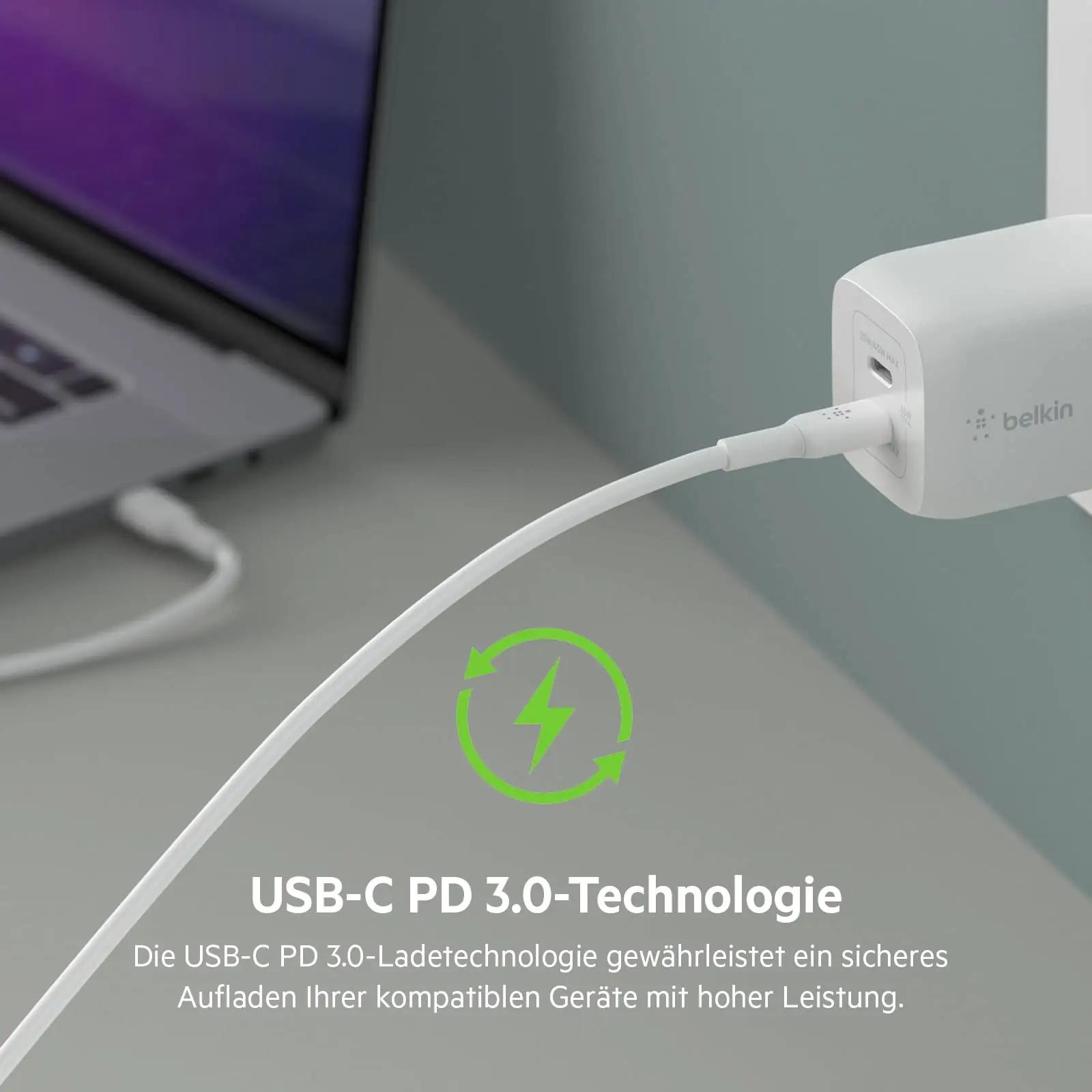Belkin 65W GaN kiirlaadija koos kaabliga – kompaktne ja tõhus – pilt 7